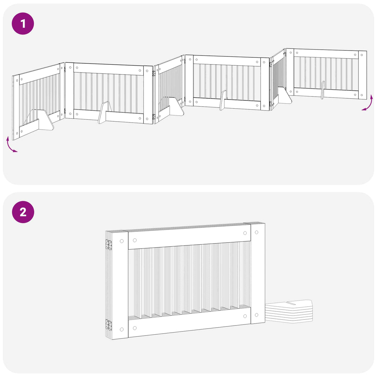 Dog Gate with Stands 6 pcs Artisan Oak 100 x 60 cm