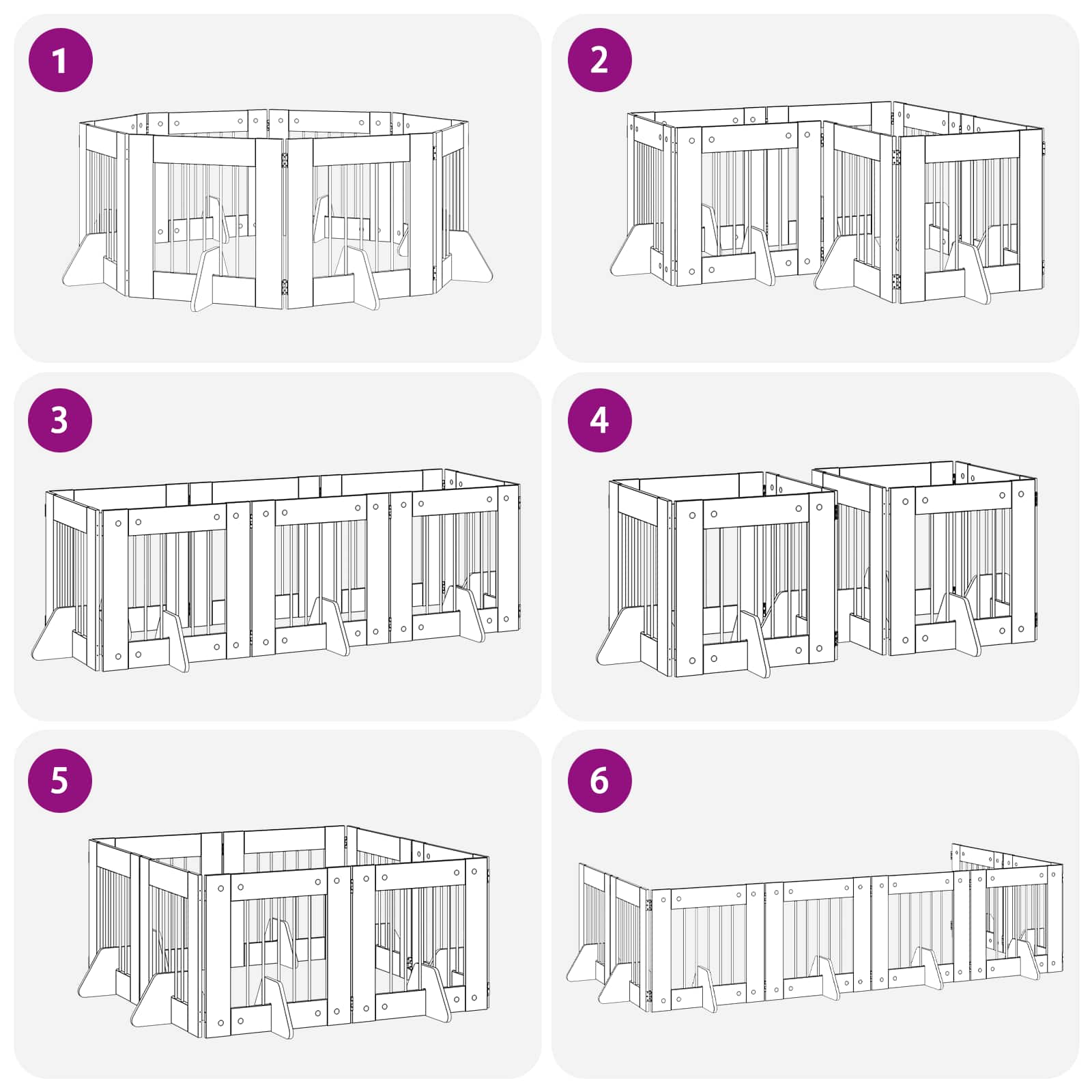Foldable Dog Gate with Stands 8 pcs Sonoma Oak 60 cm