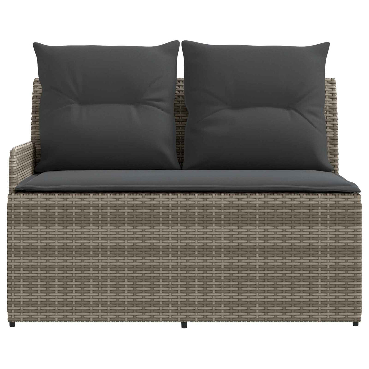 Garden Armrest Sofa with Liftup Table 2 Piece PE Rattan