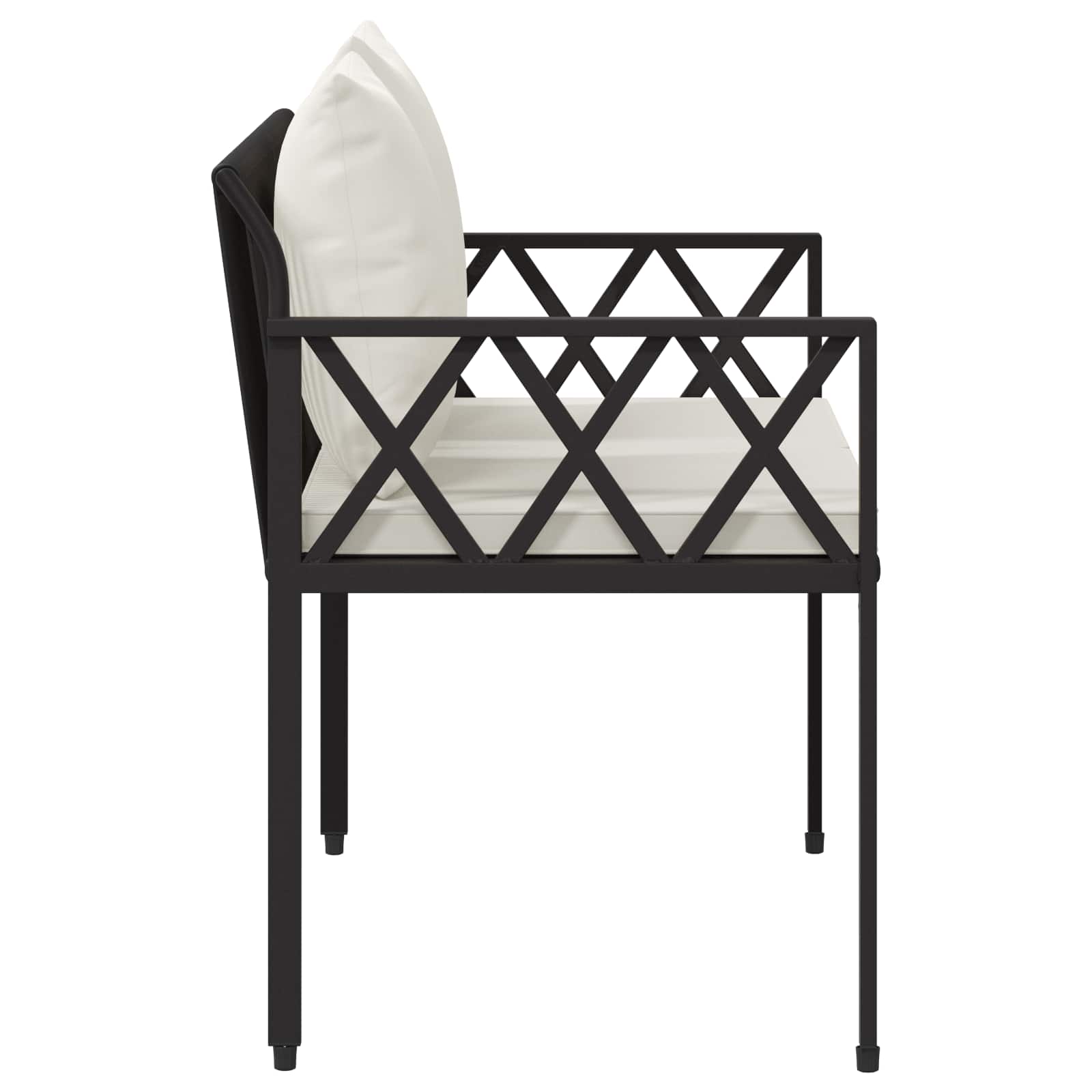 Outdoor Benches 2 -Seater 116 x 56 x 75 cm Poly Rattan