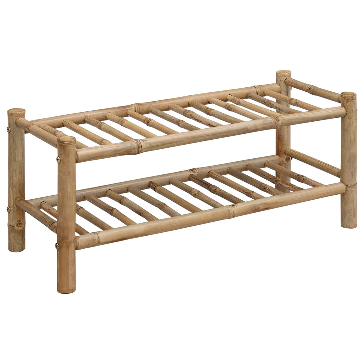 Shoe Rack with Shelf Natural 68 x 28 x 30 cm Bamboo