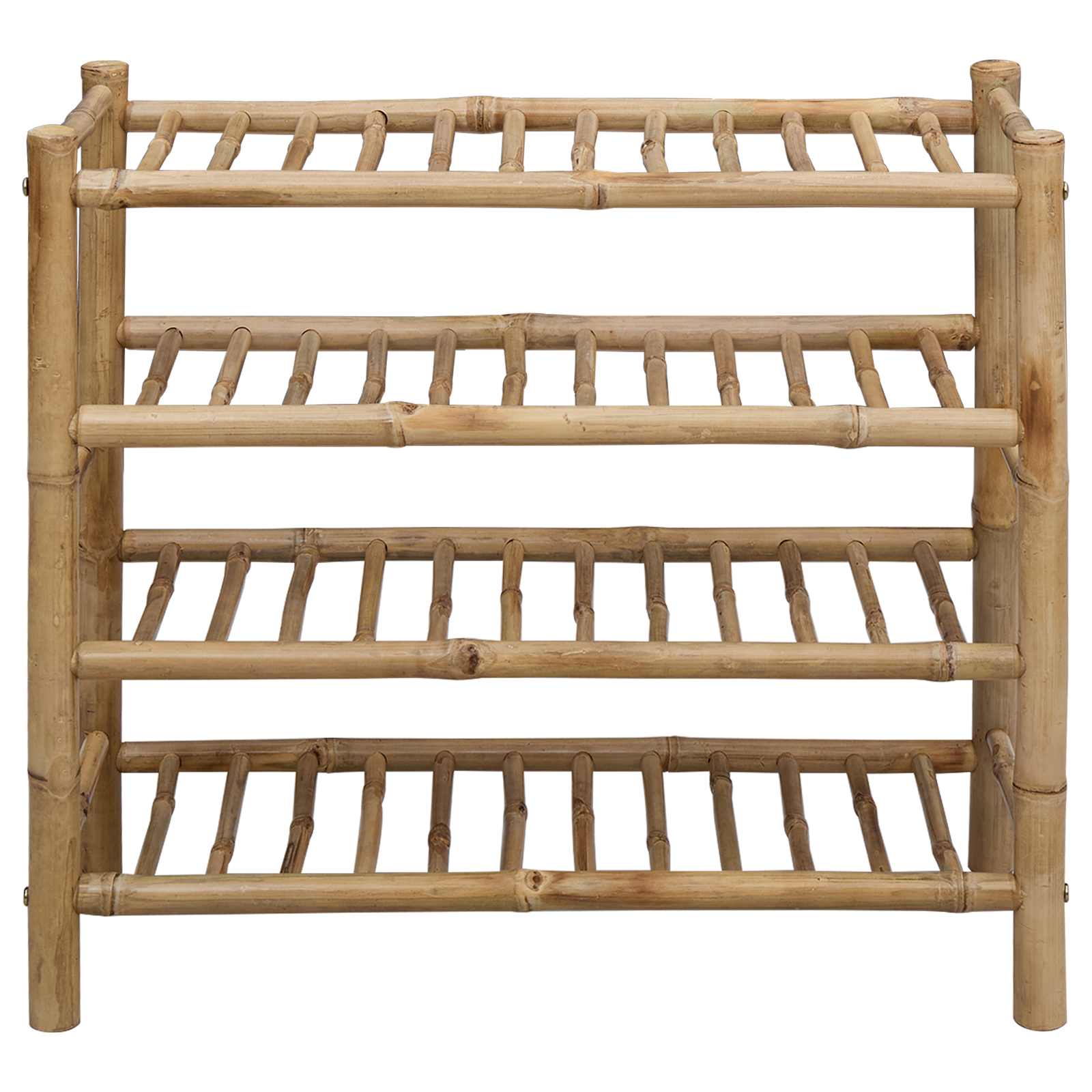 Shoe Rack with Shelf Natural 68 x 28 x 63 cm Bamboo