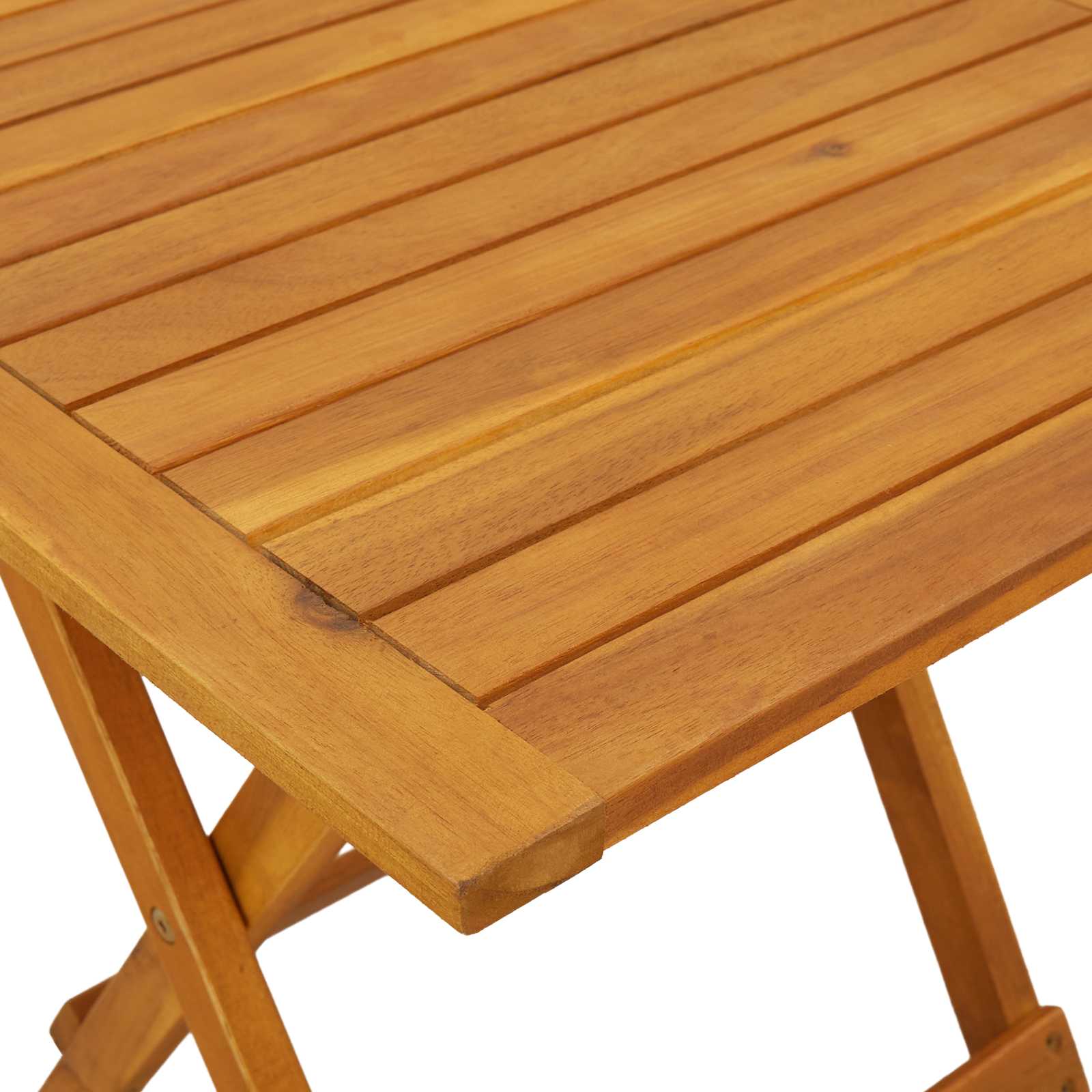 Reclining and Folding Sunlounger 3 pcs Solid Acacia Wood Beige