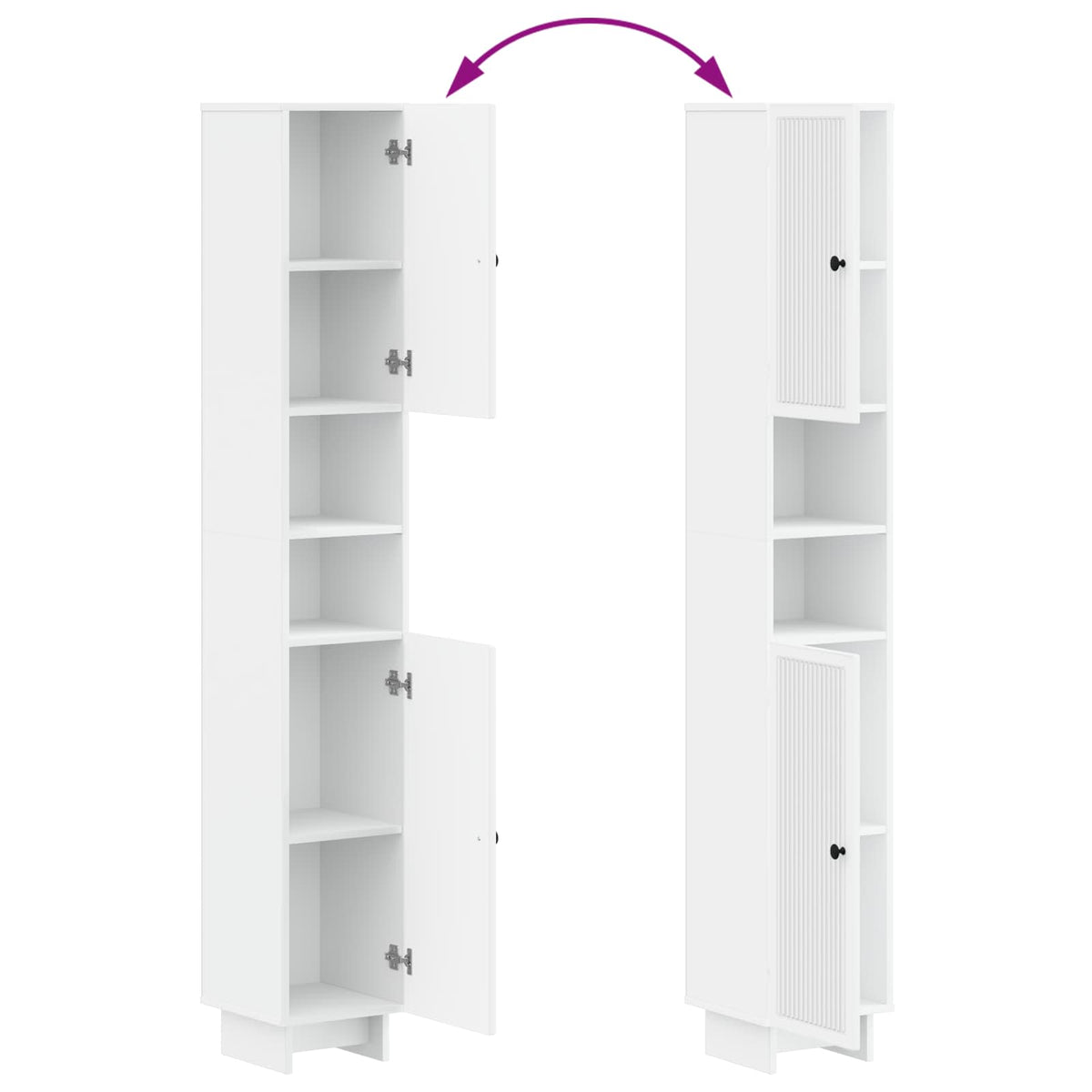 3 Piece Bathroom Cabinet Set EDE Engineered Wood
