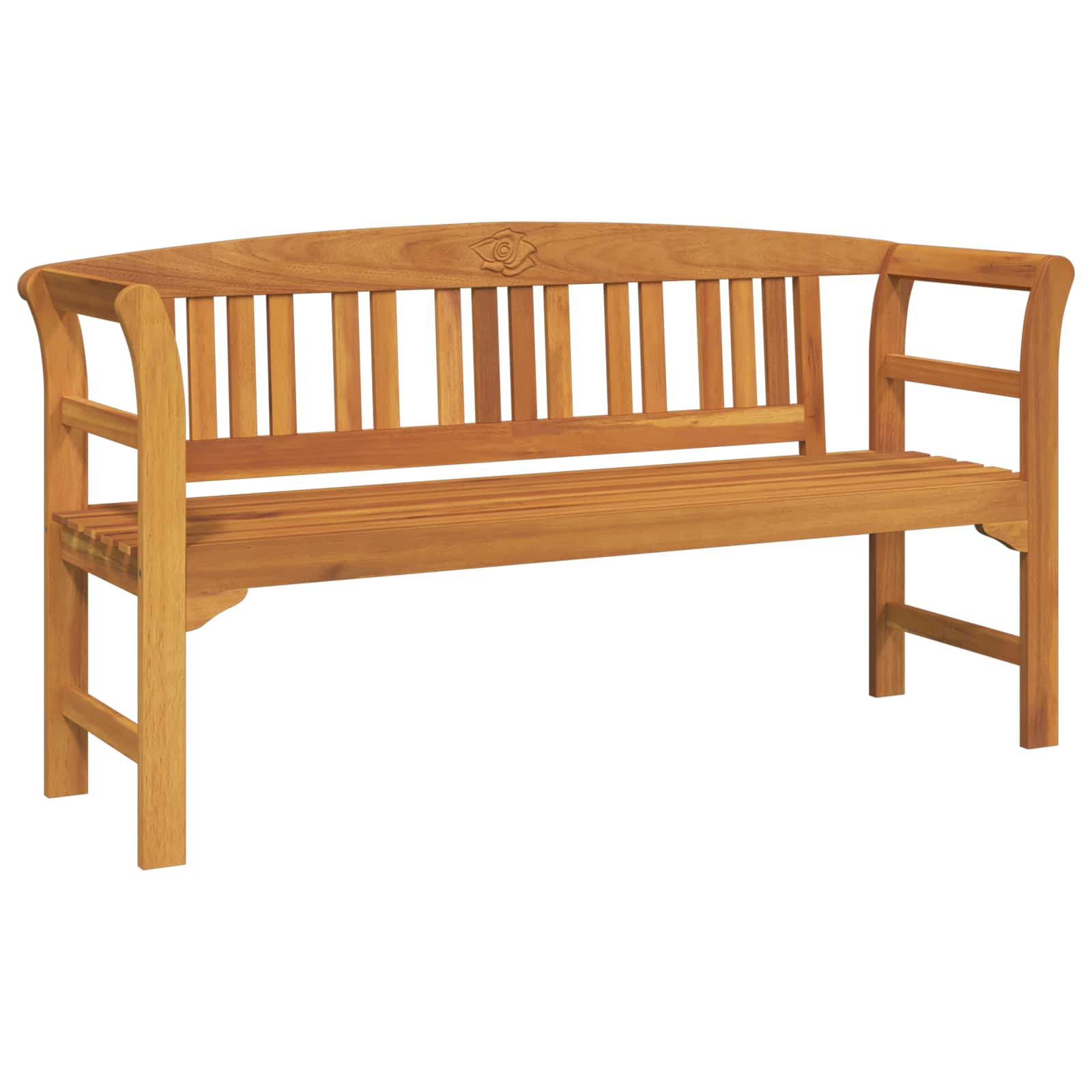 Furniture Set with Cushion 4 pcs Natural Solid Acacia Wood