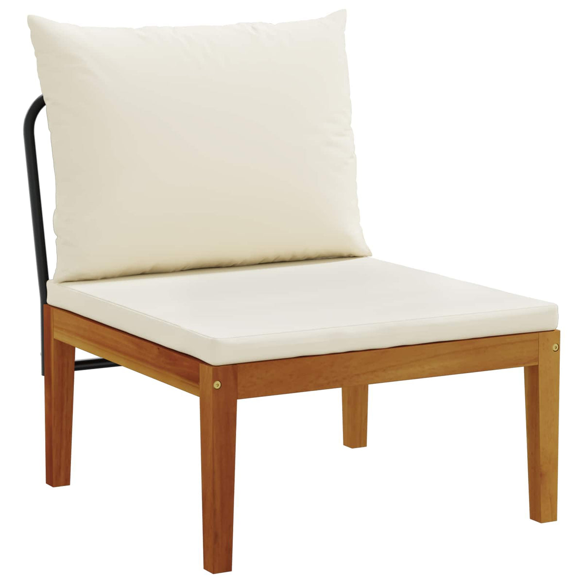 7 pcs Garden Lounge Set Solid Acacia Wood & Rope Natural