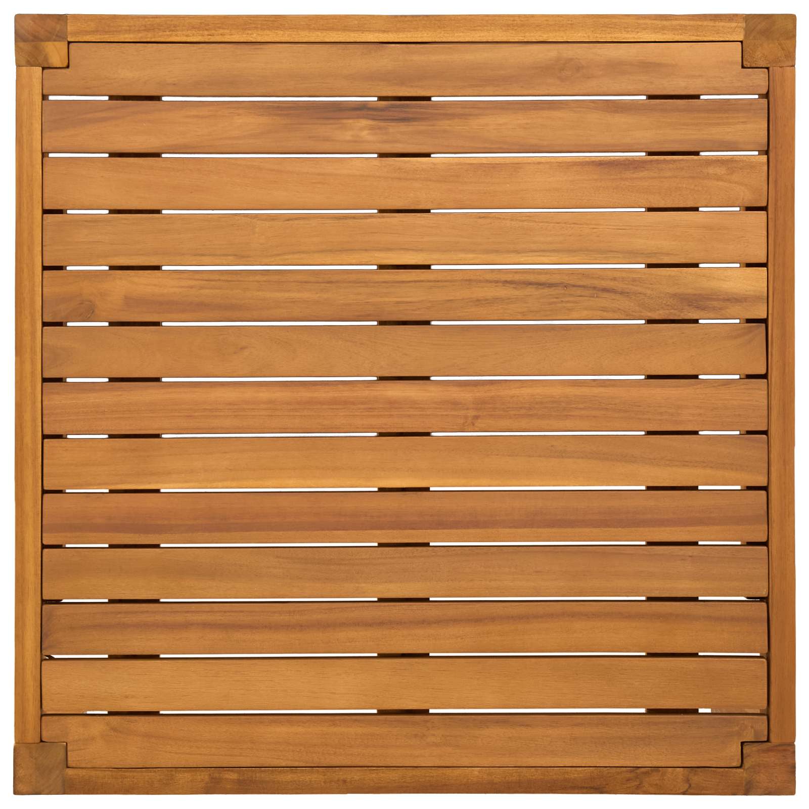 Table Solid Acacia Wood Natural 60 x 60 x 30 cm