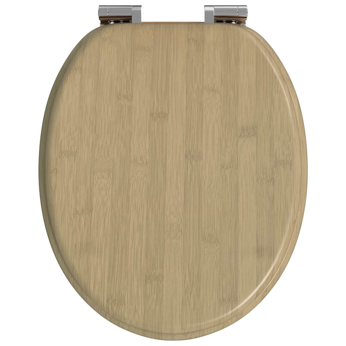 Soft-Close Toilet Seat Light Bamboo Color 44 x 38 cm MDF board