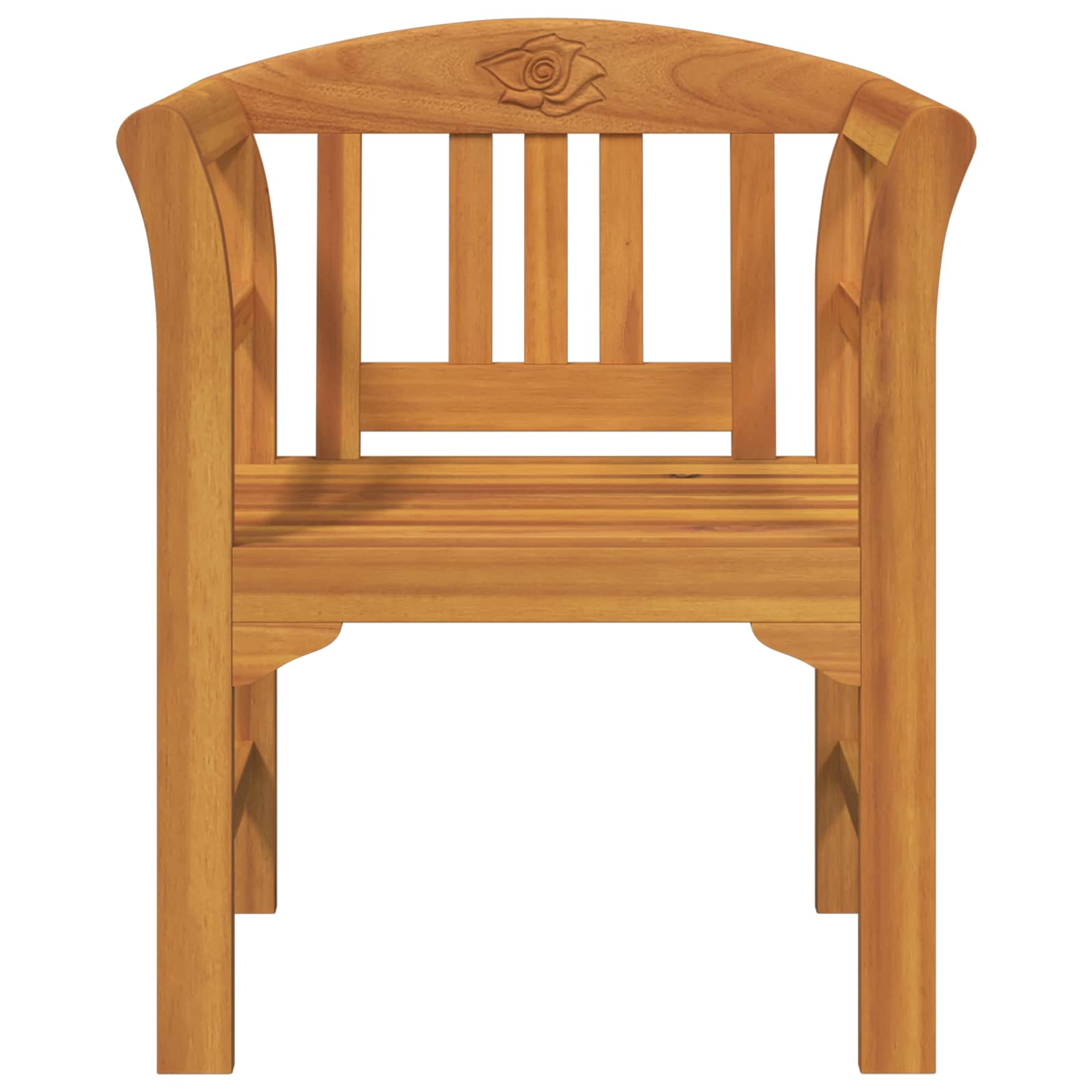 Rose Bench Natural 68.5 x 46 x 82.5 cm Solid Acacia Wood