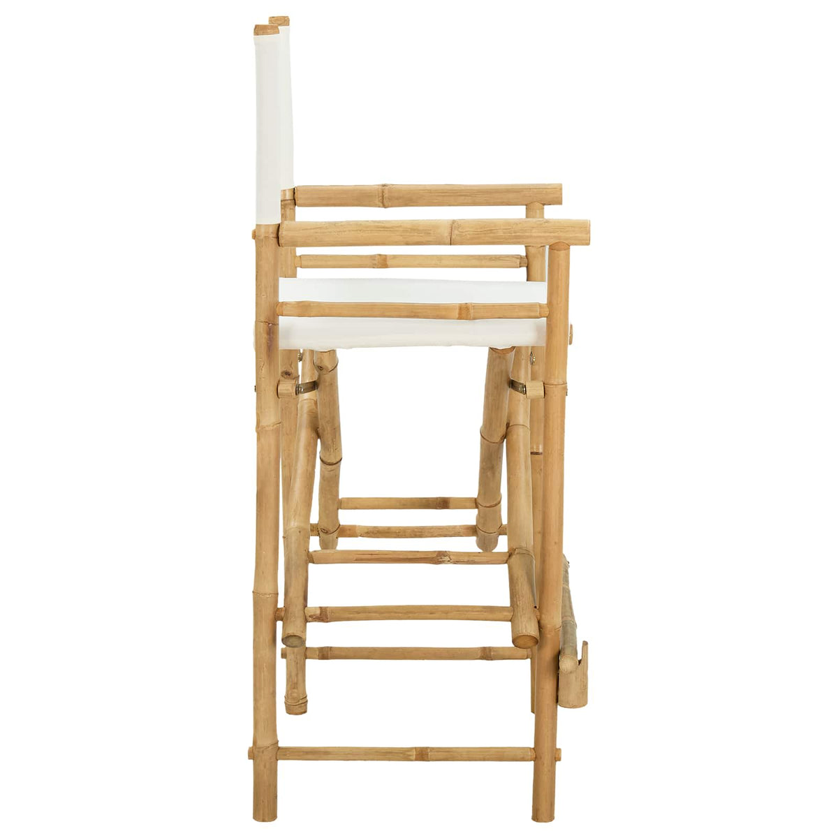Folding Director's Chair 2 pcs Natural Bamboo