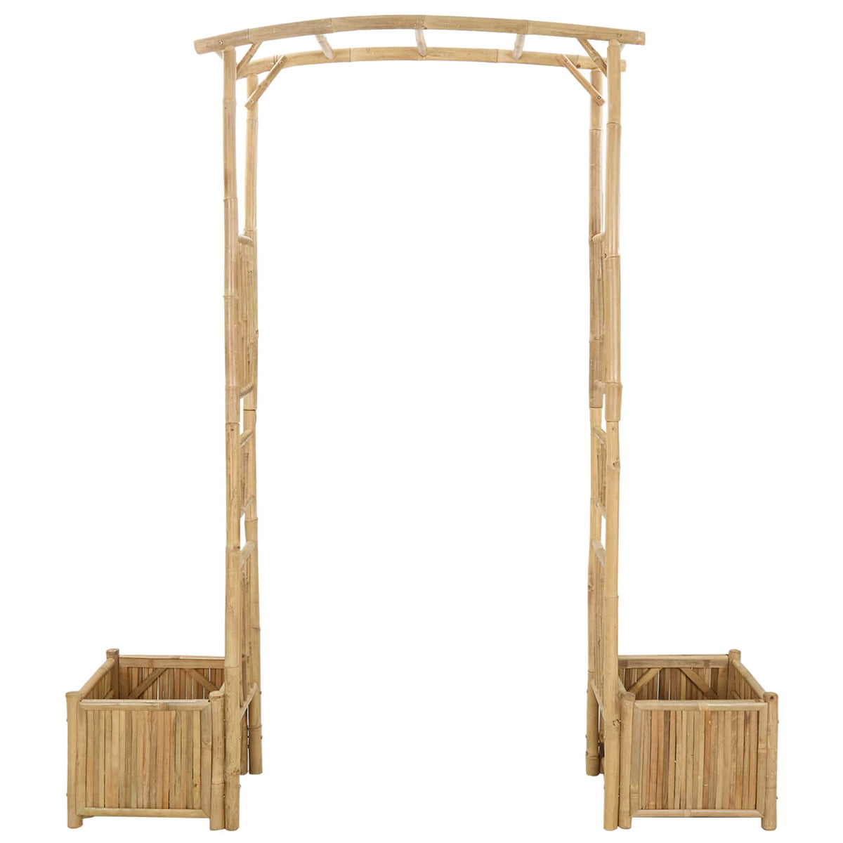 Garden Arch Natural 177 x 40 x 205 cm Bamboo