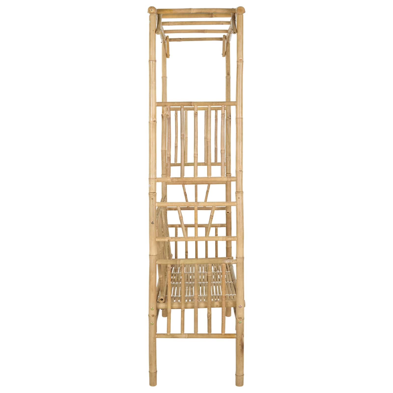Garden Arch with Bench 115 x 50 x 205 cm Bamboo