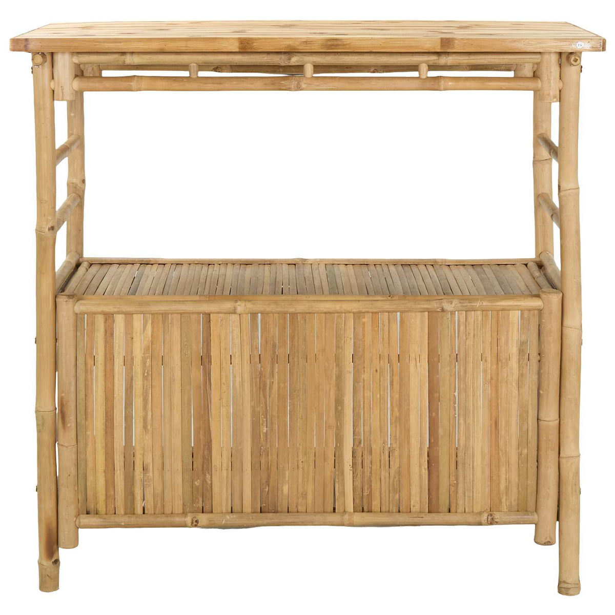 Outdoor Bar Table Natural 110 x 50 x 105 cm Bamboo