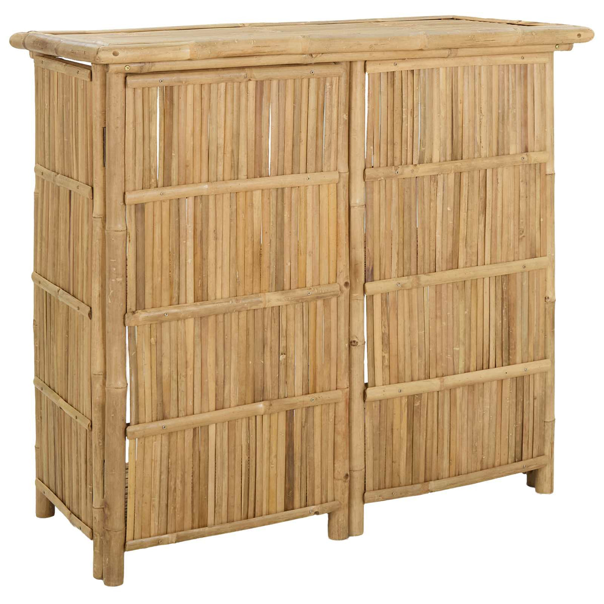 Outdoor Bar Table Natural 115 x 55 x 105 cm Bamboo