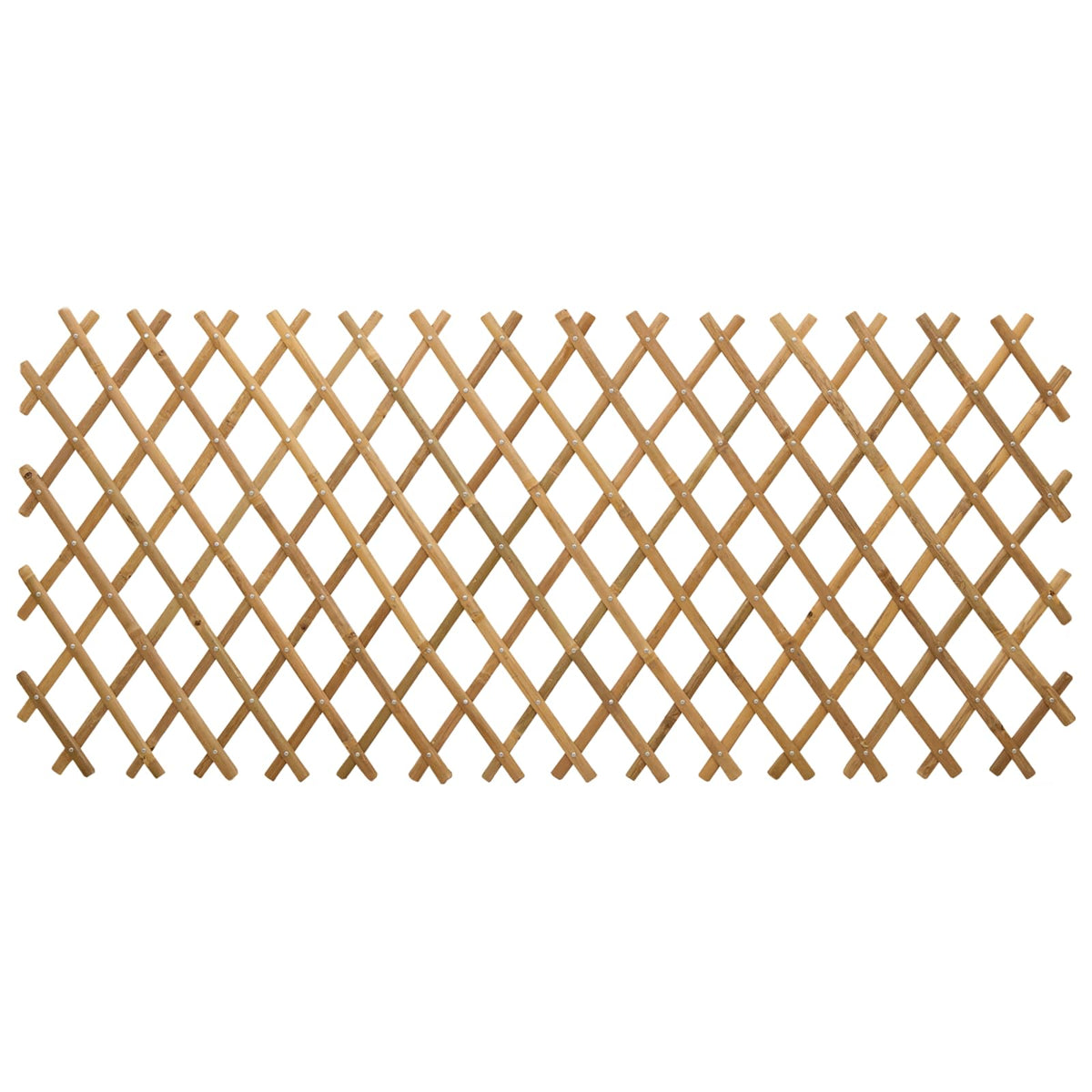 Expandable Trellis Fence 2 pcs Light Brown 100 x 105 cm Bamboo