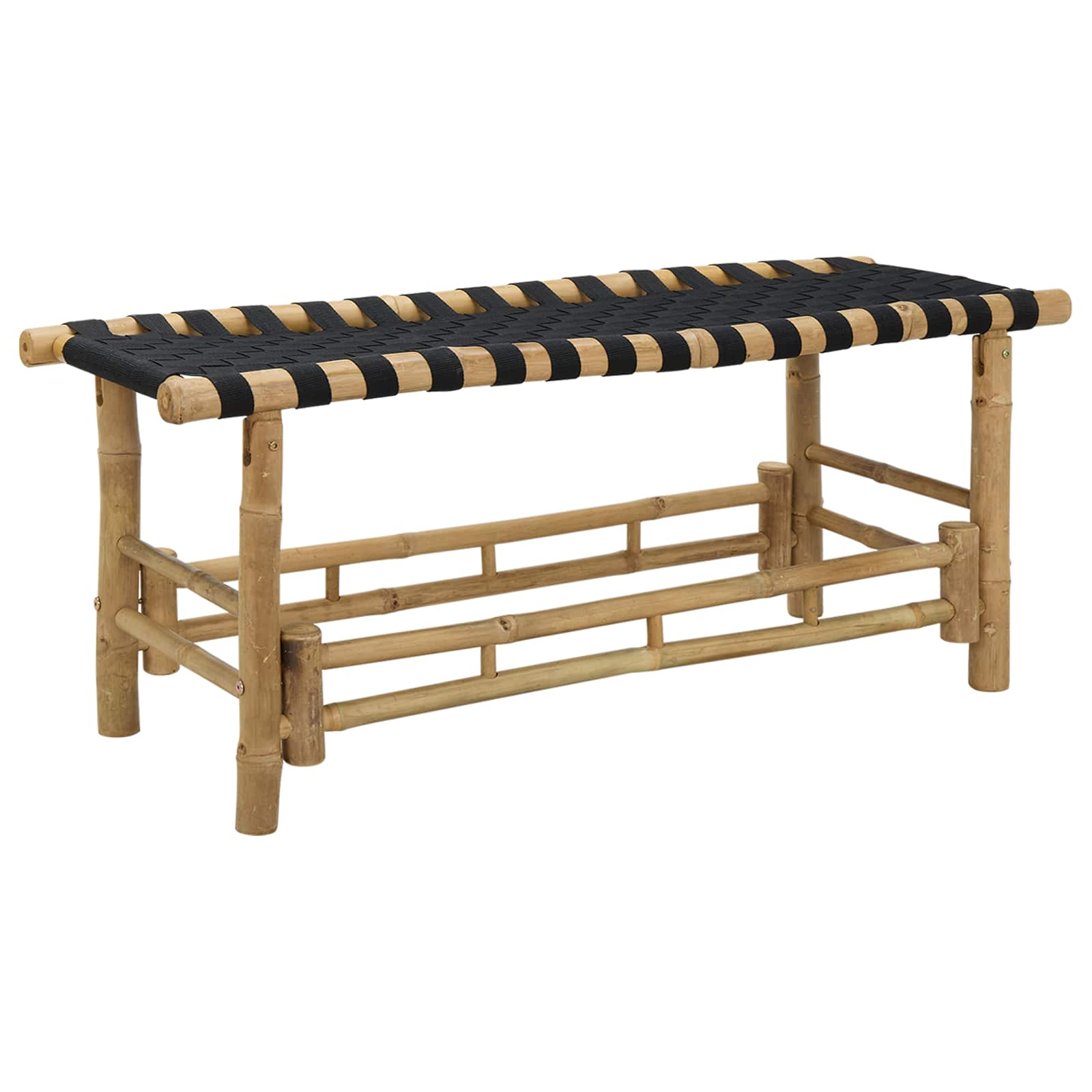 Garden Bench 110 x 38 x 40 cm Bamboo Natural Rectangular