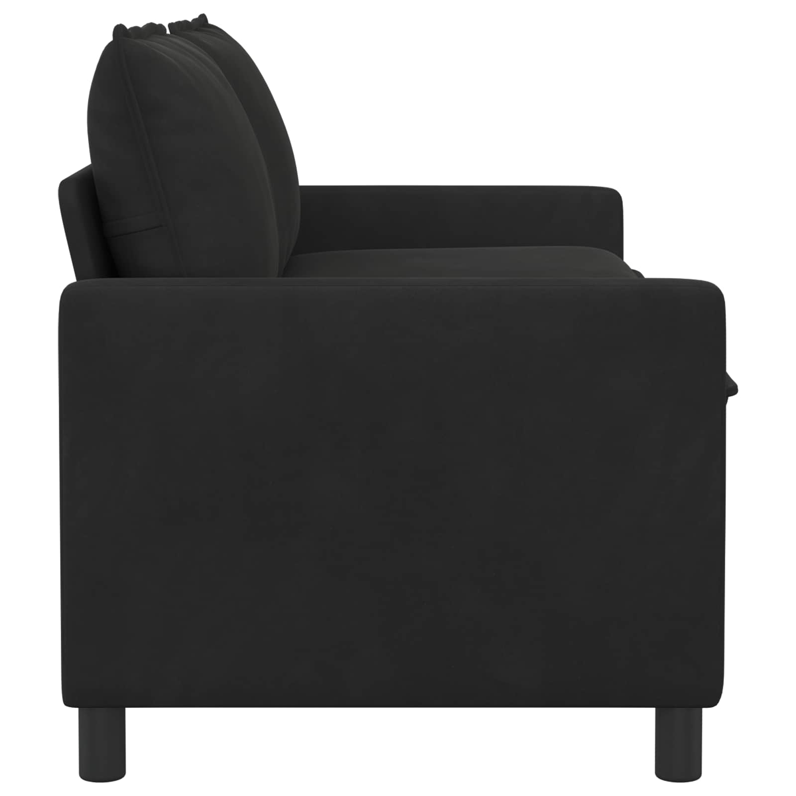 Sofa Black 156 x 81 x 87.5 cm Velvet