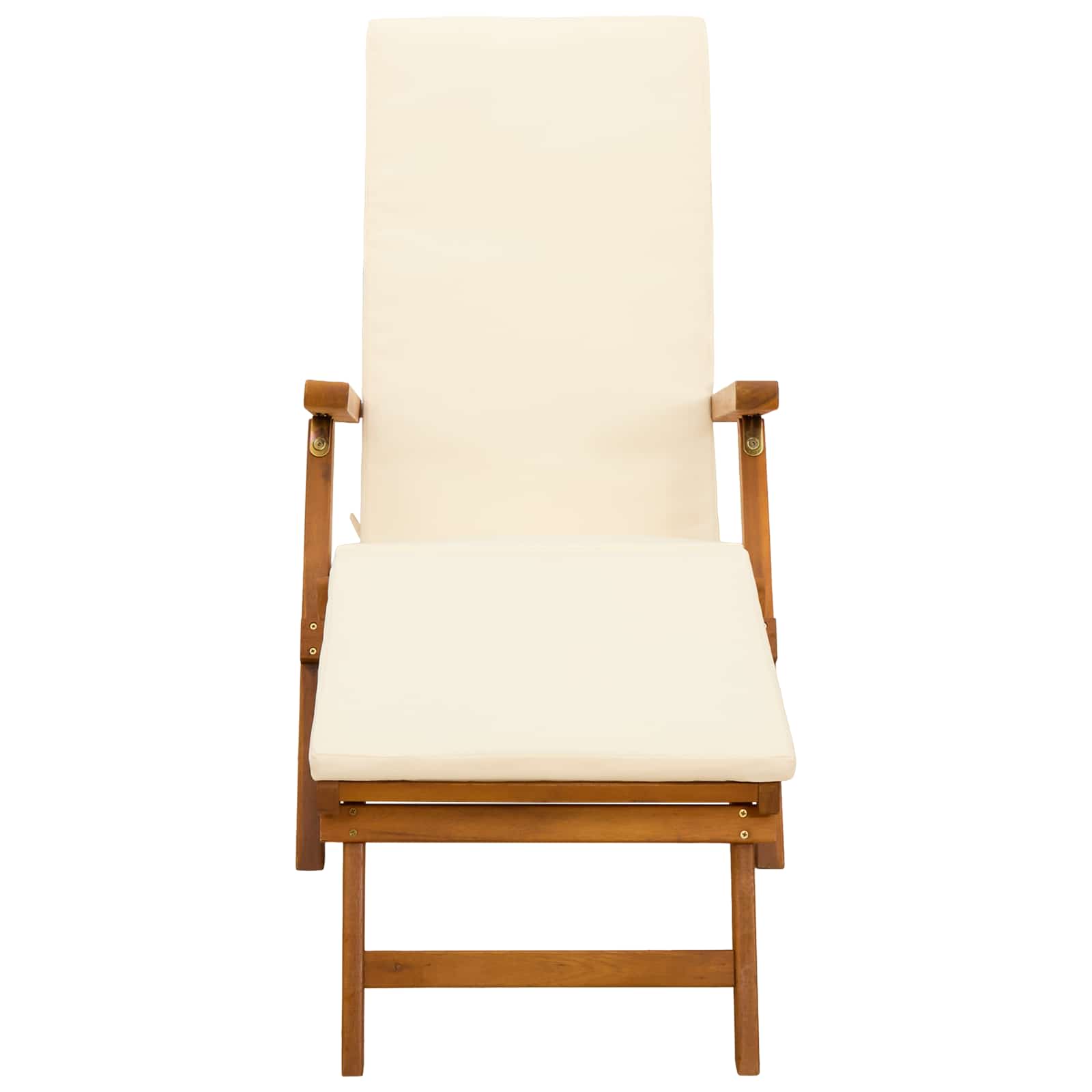 Reclining and Folding Sunlounger 2 pcs 55 x 146 x 91 cm