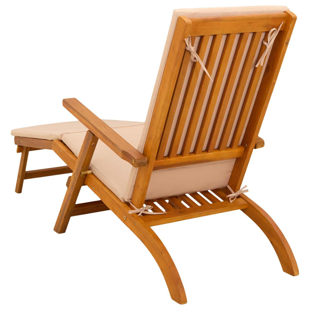 Reclining and Folding Sunlounger 2 pcs 55 x 146 x 91 cm