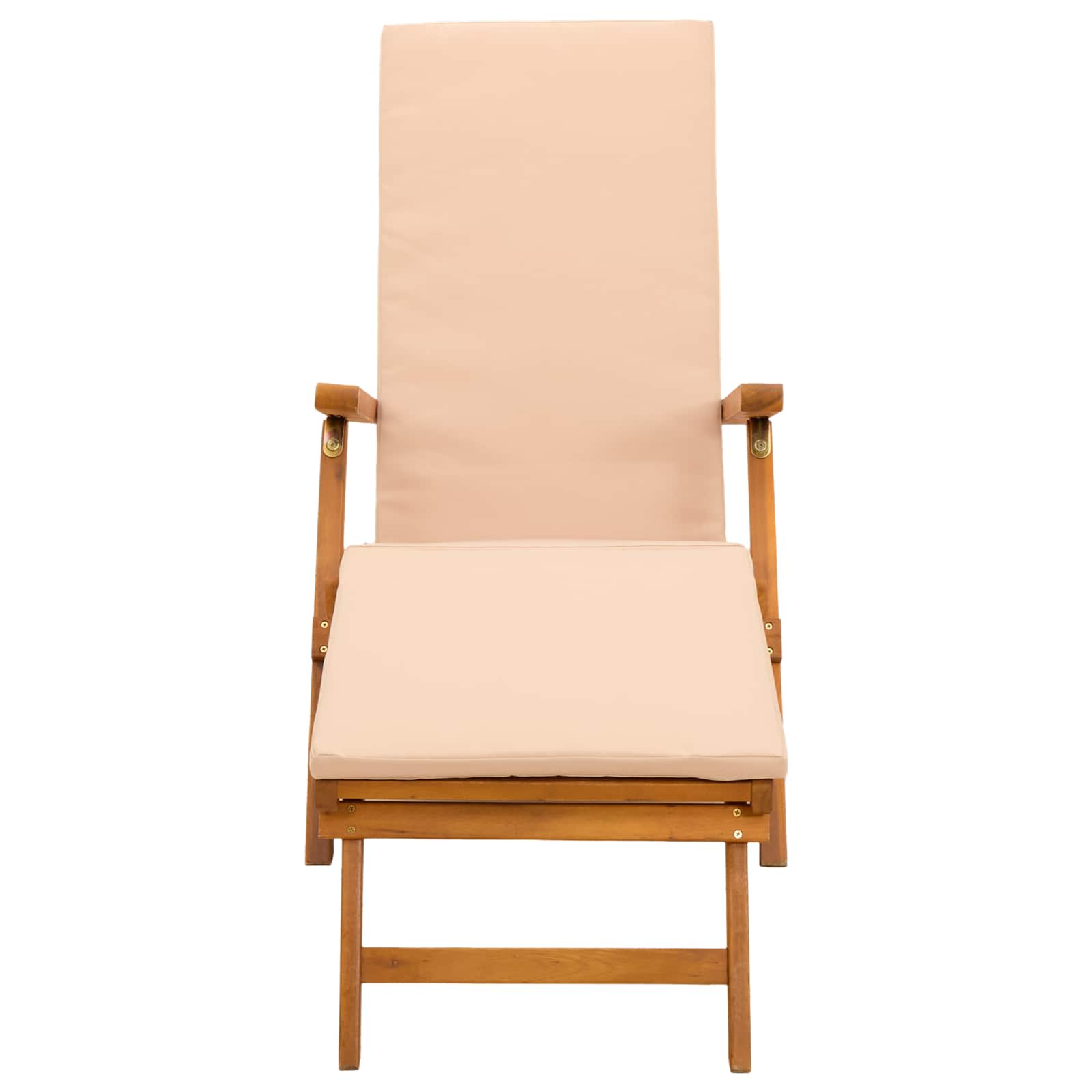 Reclining and Folding Sunlounger 2 pcs 55 x 146 x 91 cm