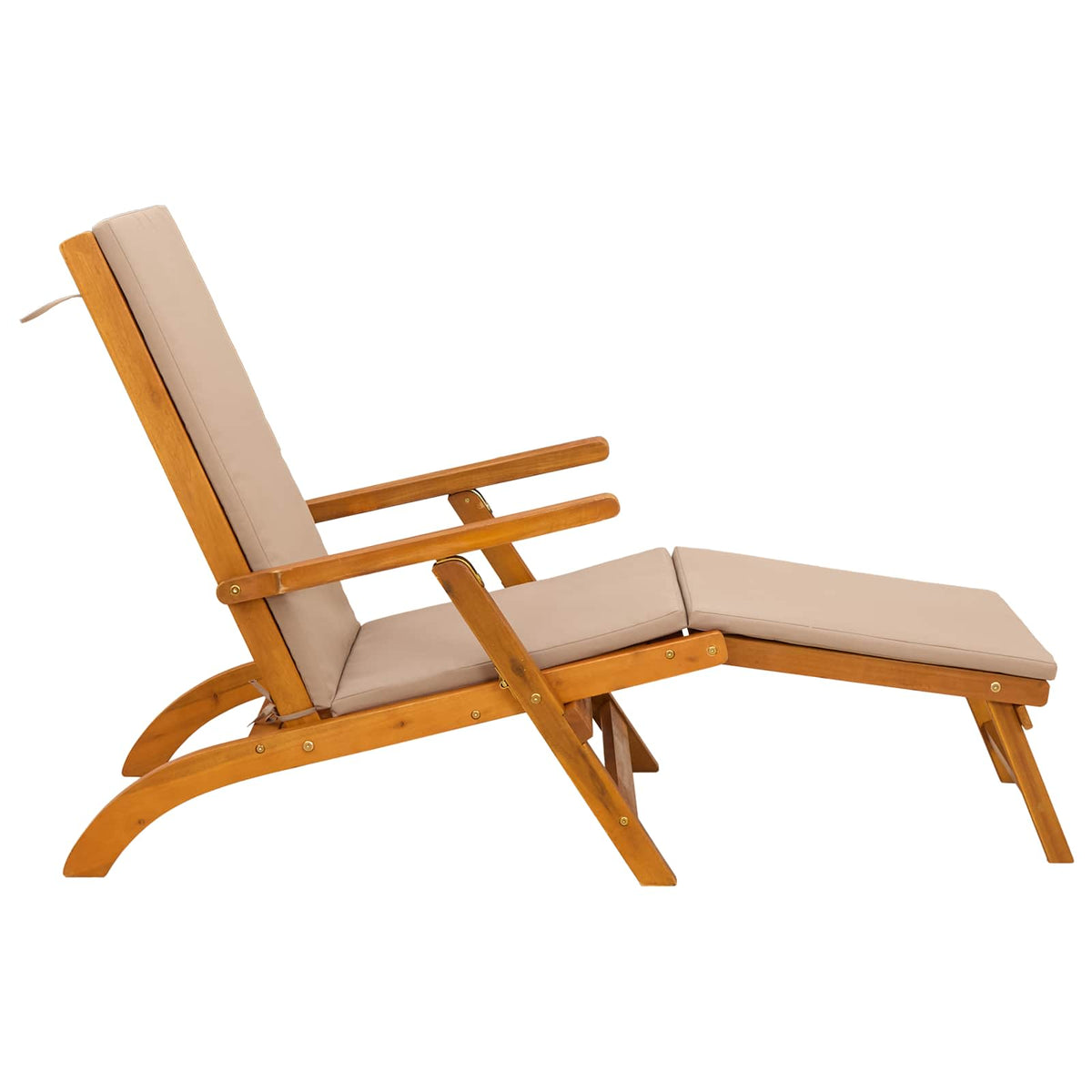 Reclining and Folding Sunlounger 2 pcs 55 x 146 x 91 cm