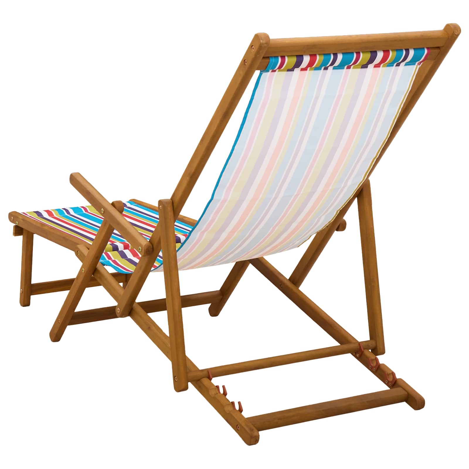 Folding Sun Lounger 3 Position Solid Eucalyptus Wood
