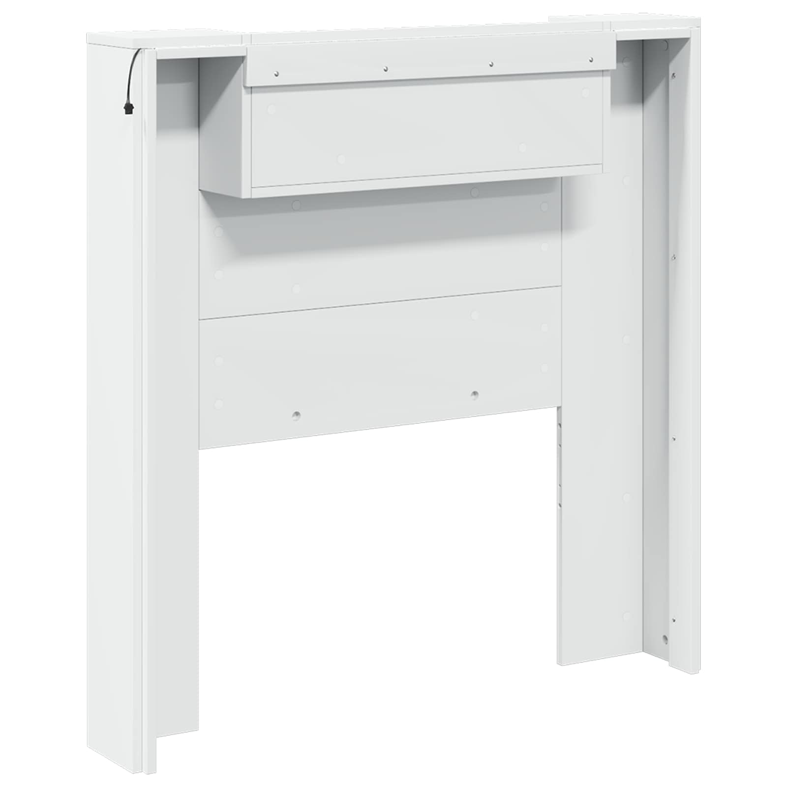 Headboard White 100 x 16,5 x 103,5 cm Engineered Wood