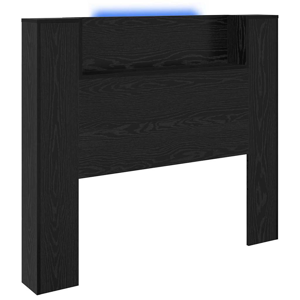 Headboard Black Oak Engineered Wood
