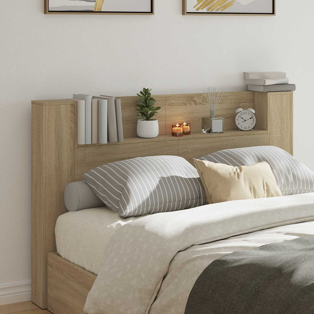 Headboard Sonoma Oak 160 x 16,5 x 103,5 cm Engineered Wood