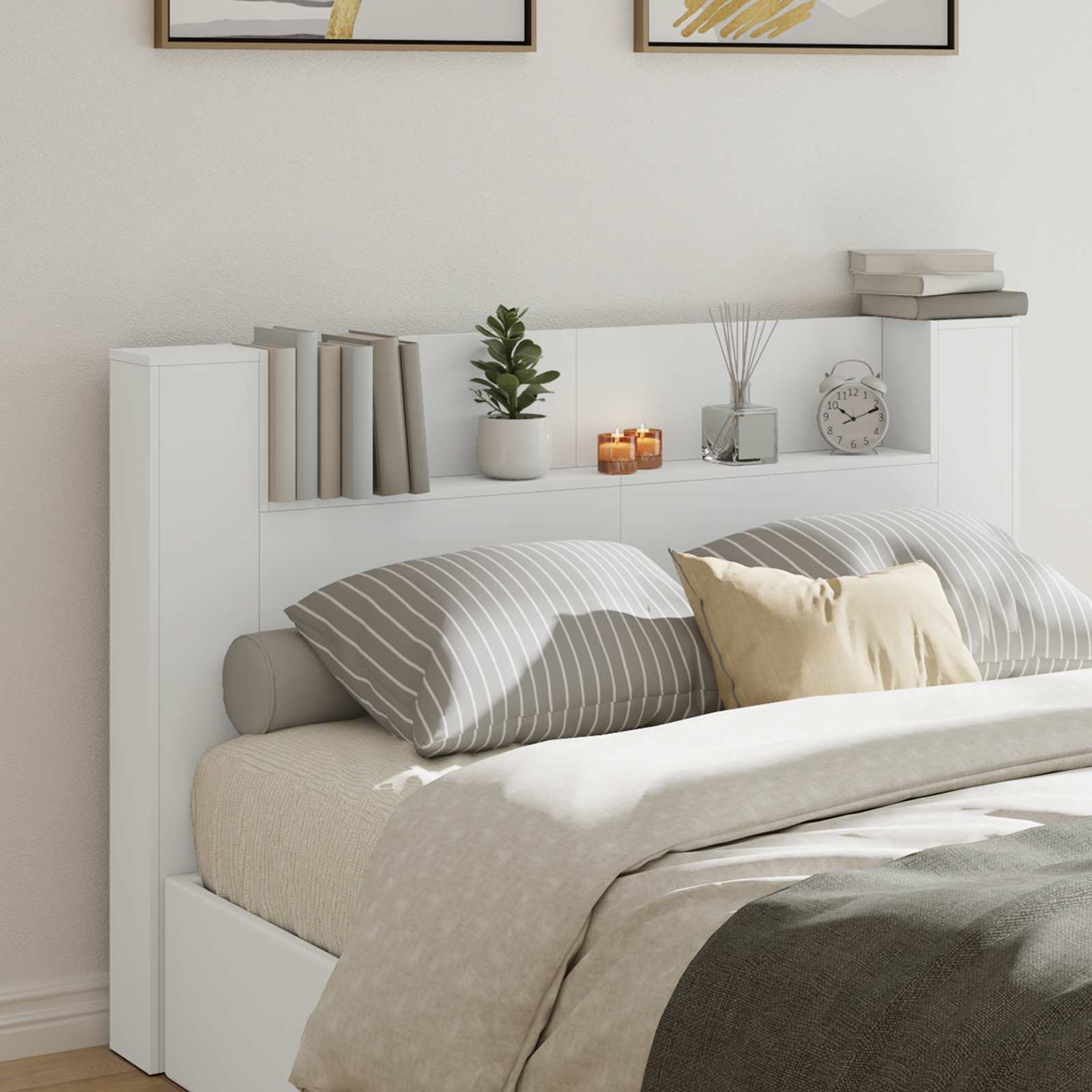 Headboard White Engineered Wood