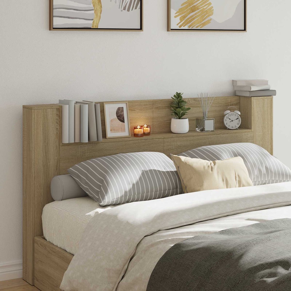 Headboard Sonoma Oak 180 x 16,5 x 103,5 cm Engineered Wood