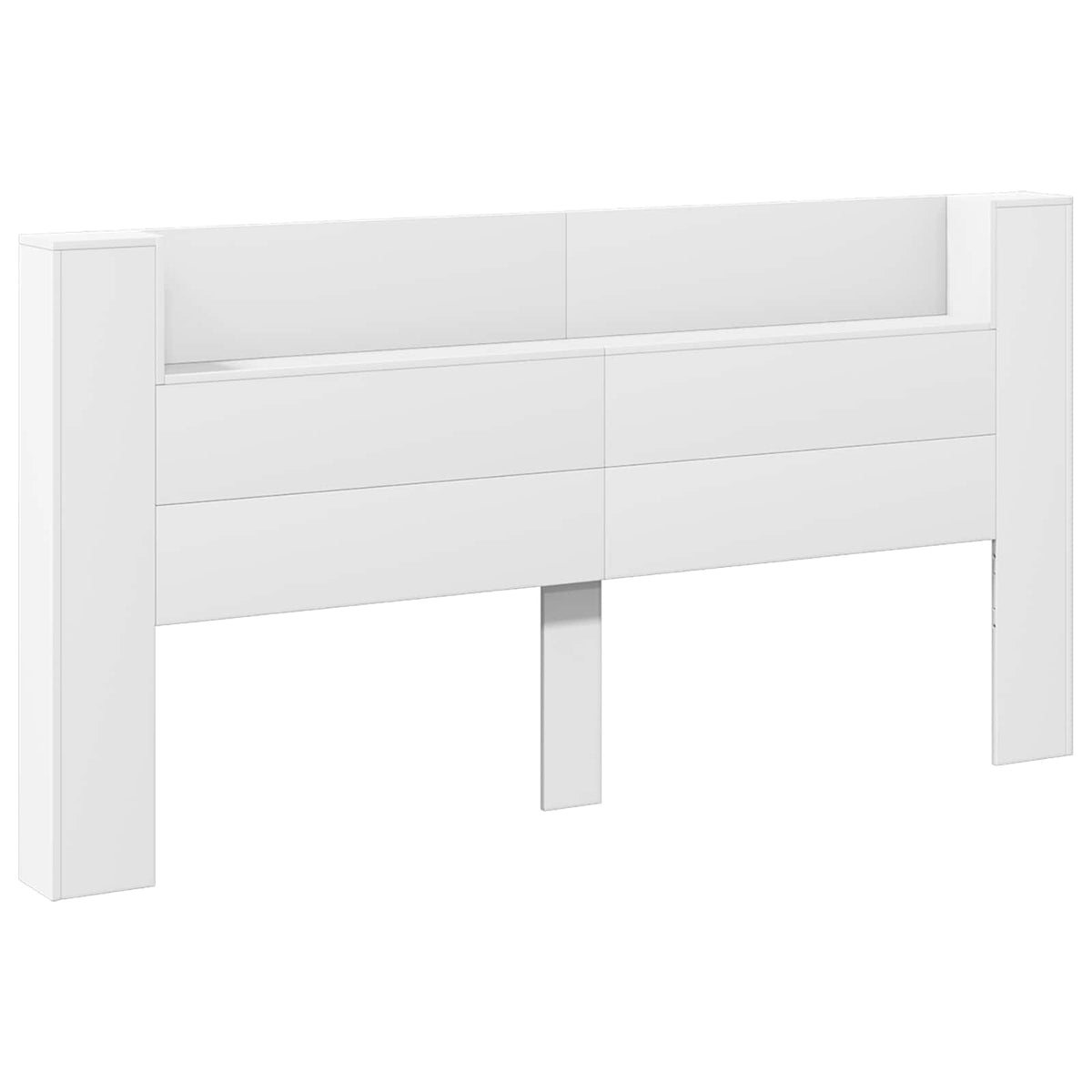 Headboard White 200 x 16,5 x 103,5 cm Engineered Wood