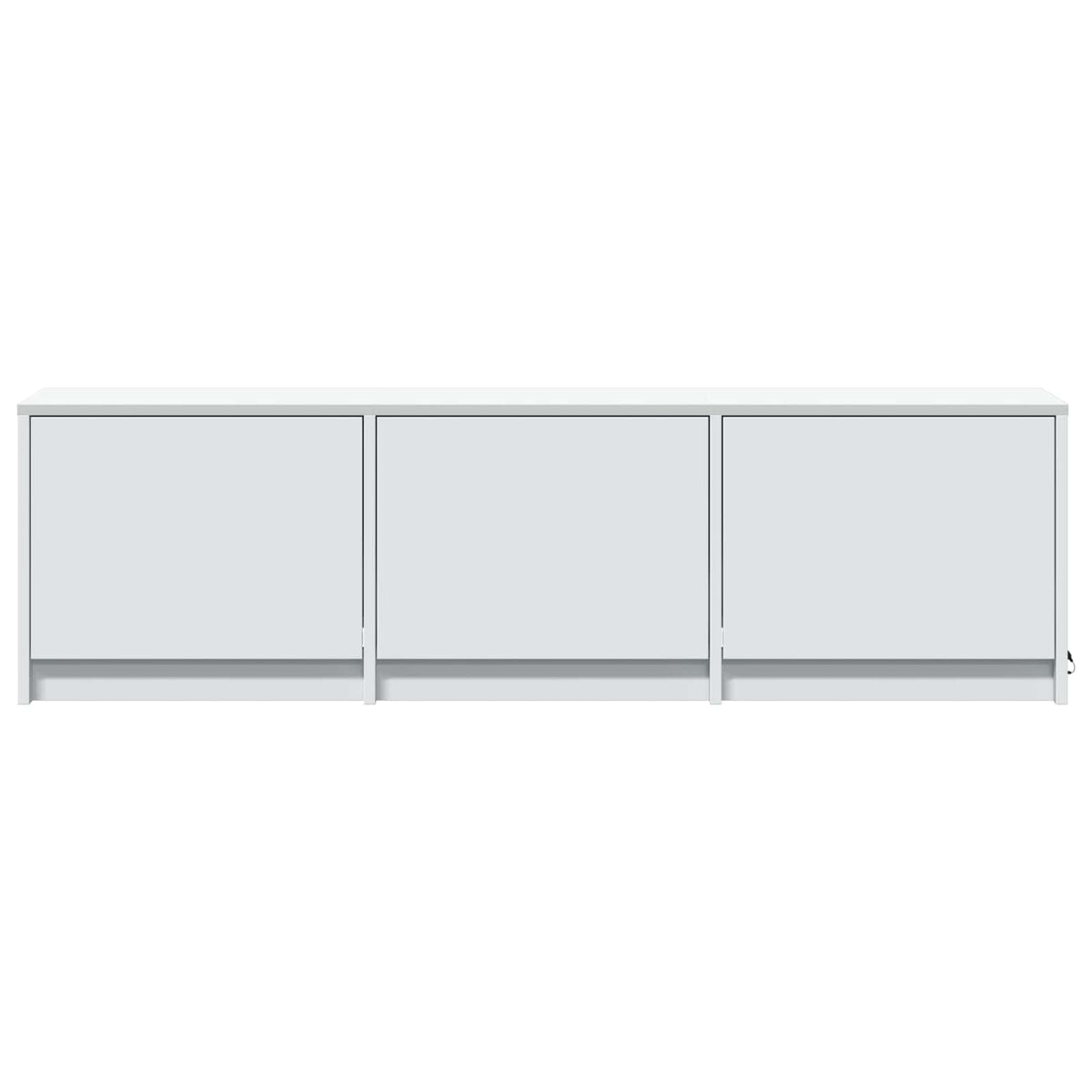 TV Cabinet with LED White 140 x 34 x 40 cm Engineered Wood