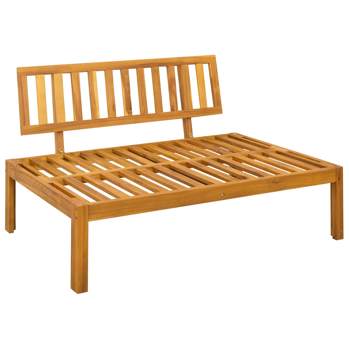 6 Piece Garden Pallet Sofa Units Solid Acacia Wood Natural