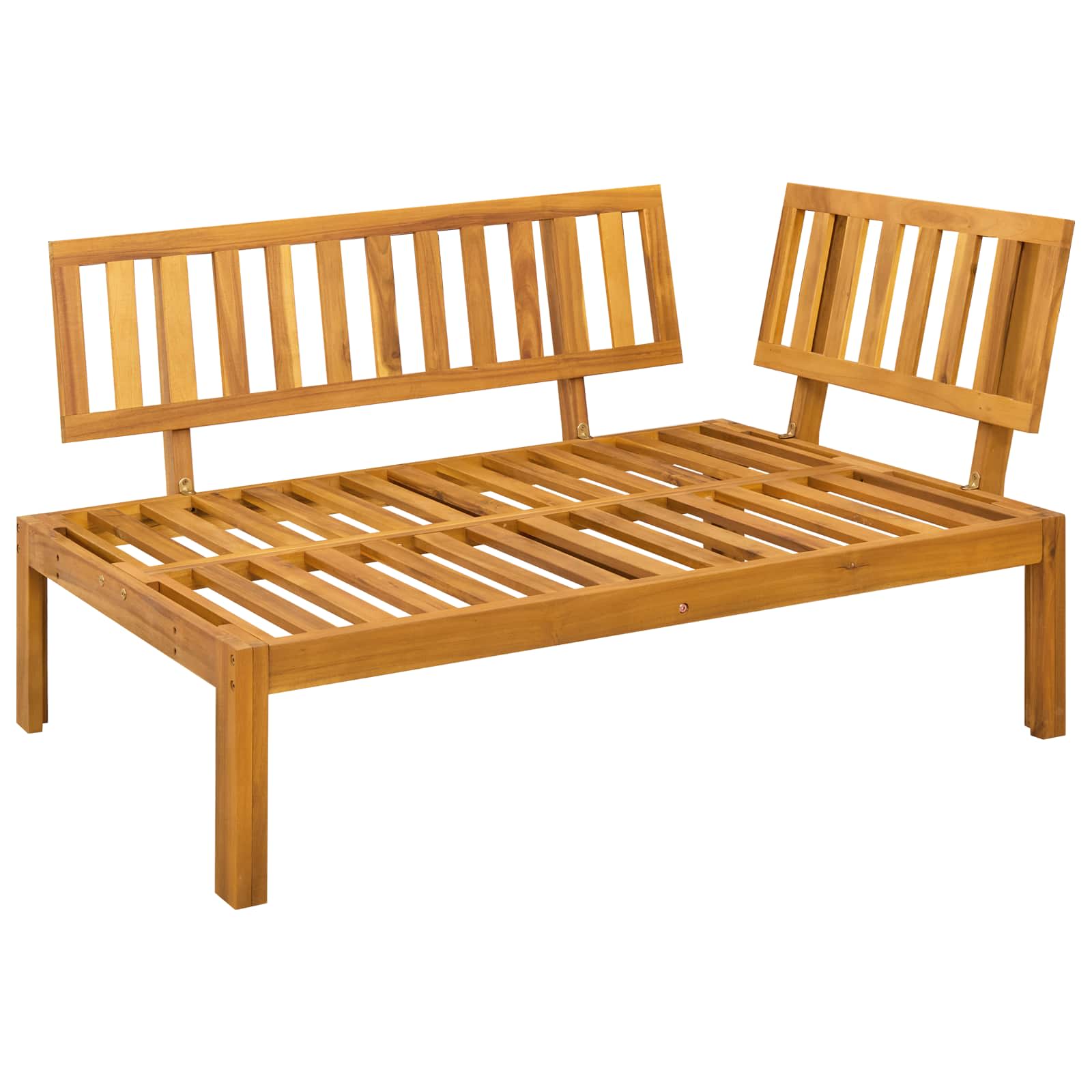 6 Piece Garden Pallet Sofa Units Solid Acacia Wood Natural