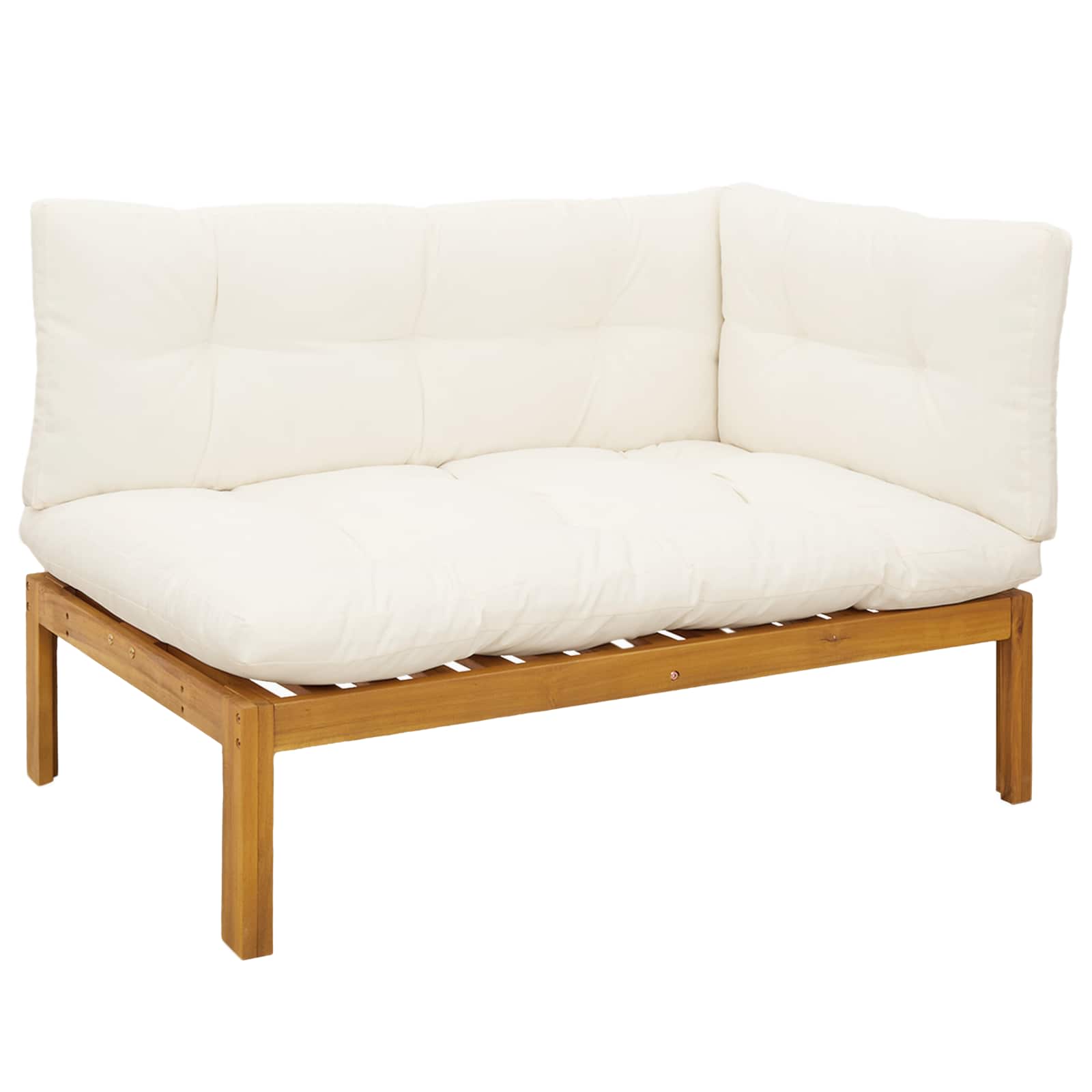 5 Piece Garden Pallet Sofa Units Solid Acacia Wood Natural