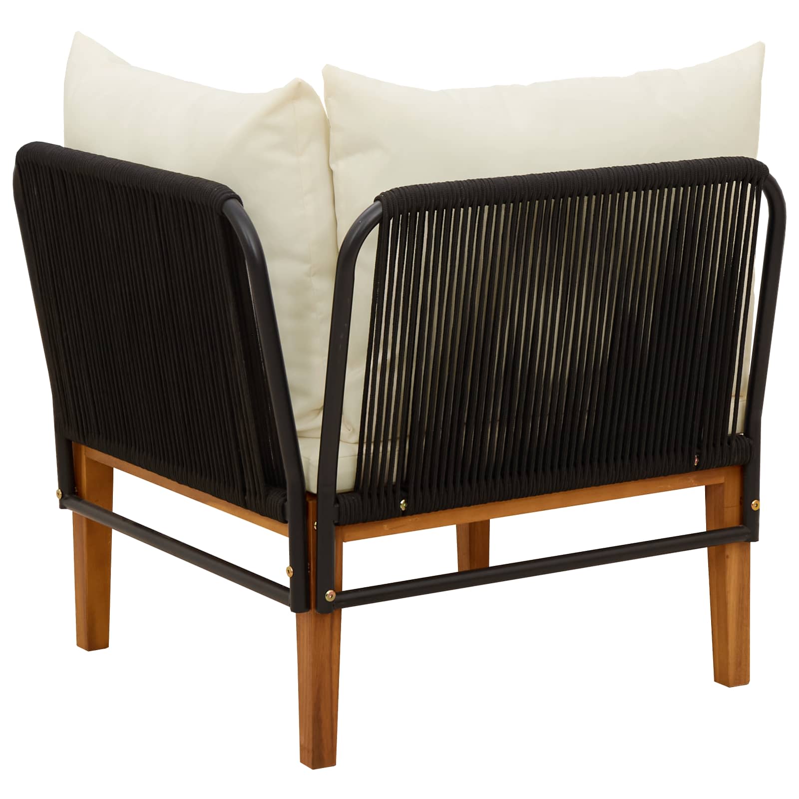 Corner Sofa Solid Acacia Wood Natural