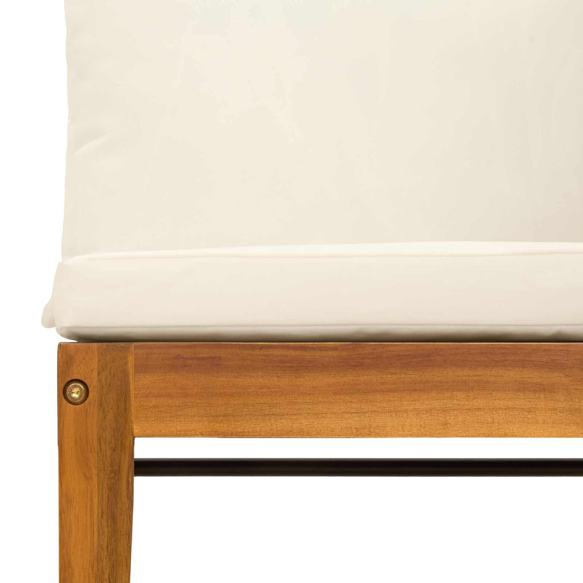 Middle Sofa Solid Acacia Wood Natural