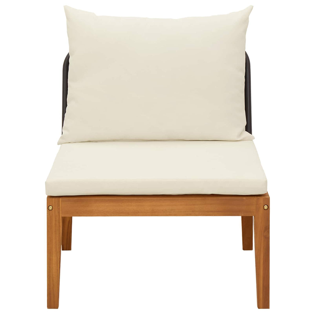 Middle Sofa Solid Acacia Wood Natural