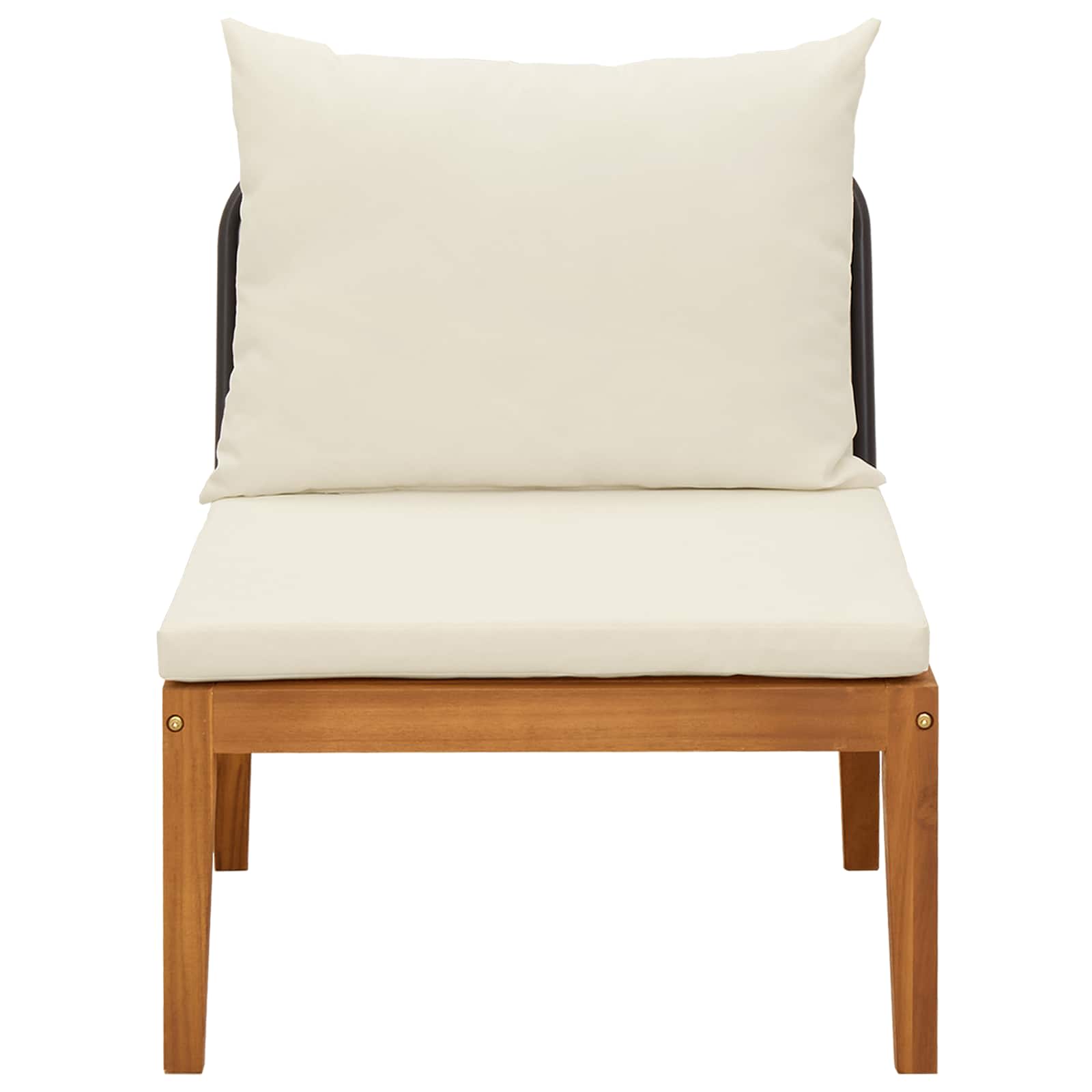 Middle Sofa Solid Acacia Wood Natural