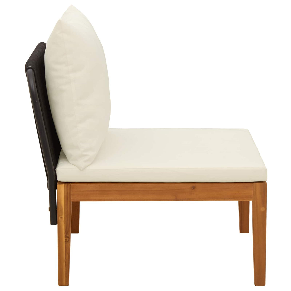 Middle Sofa Solid Acacia Wood Natural