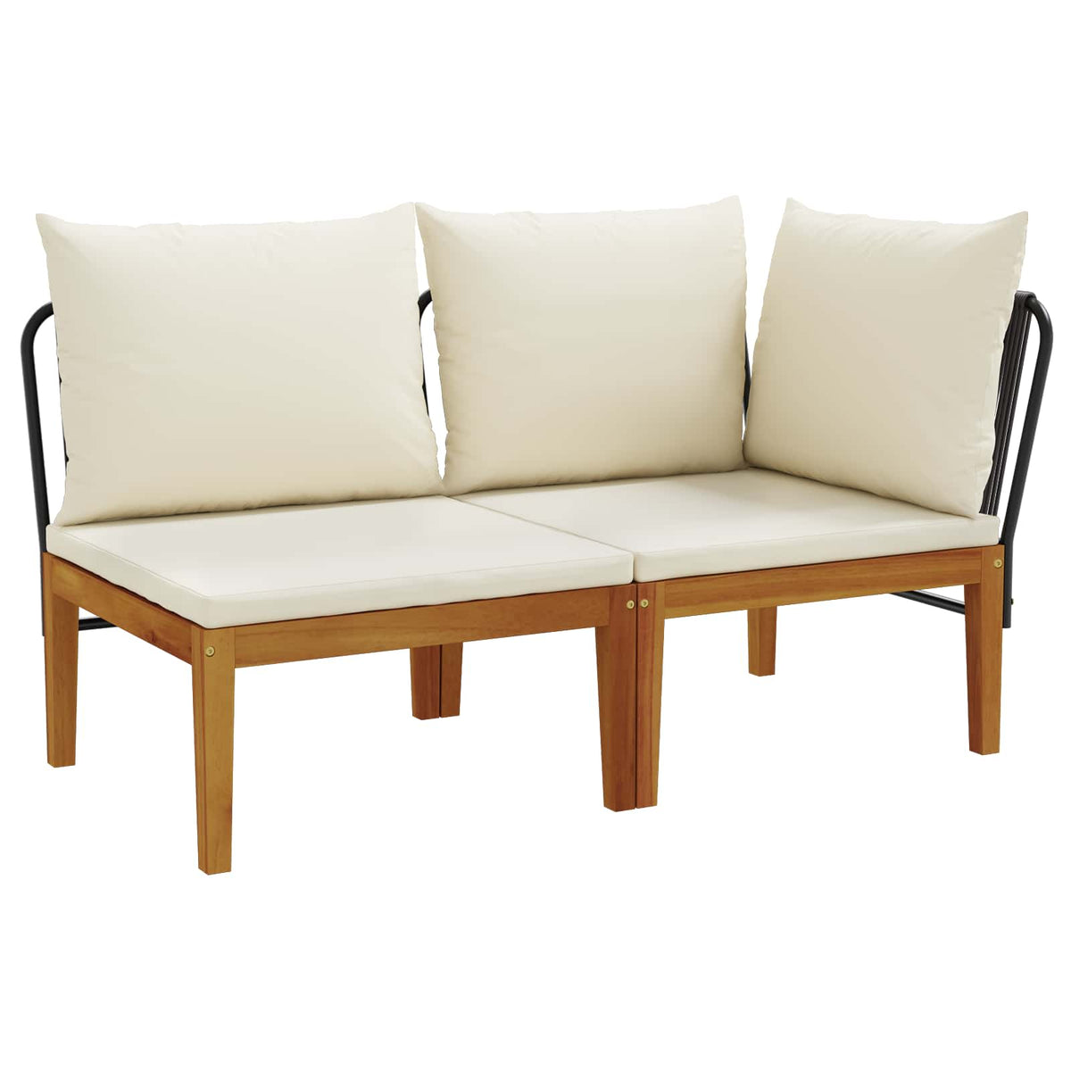 2 pcs Solid Acacia Wood Natural