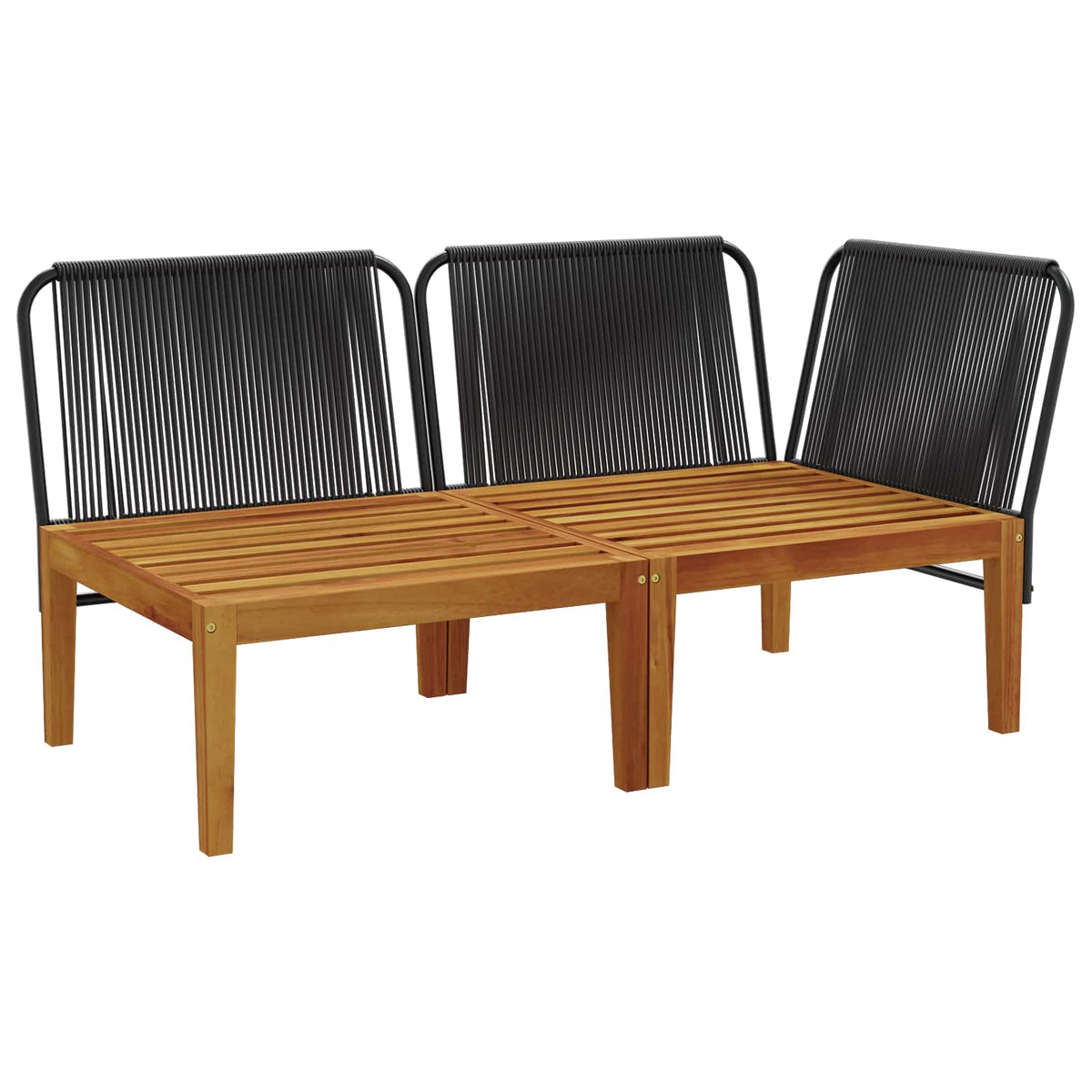 2 pcs Solid Acacia Wood Natural