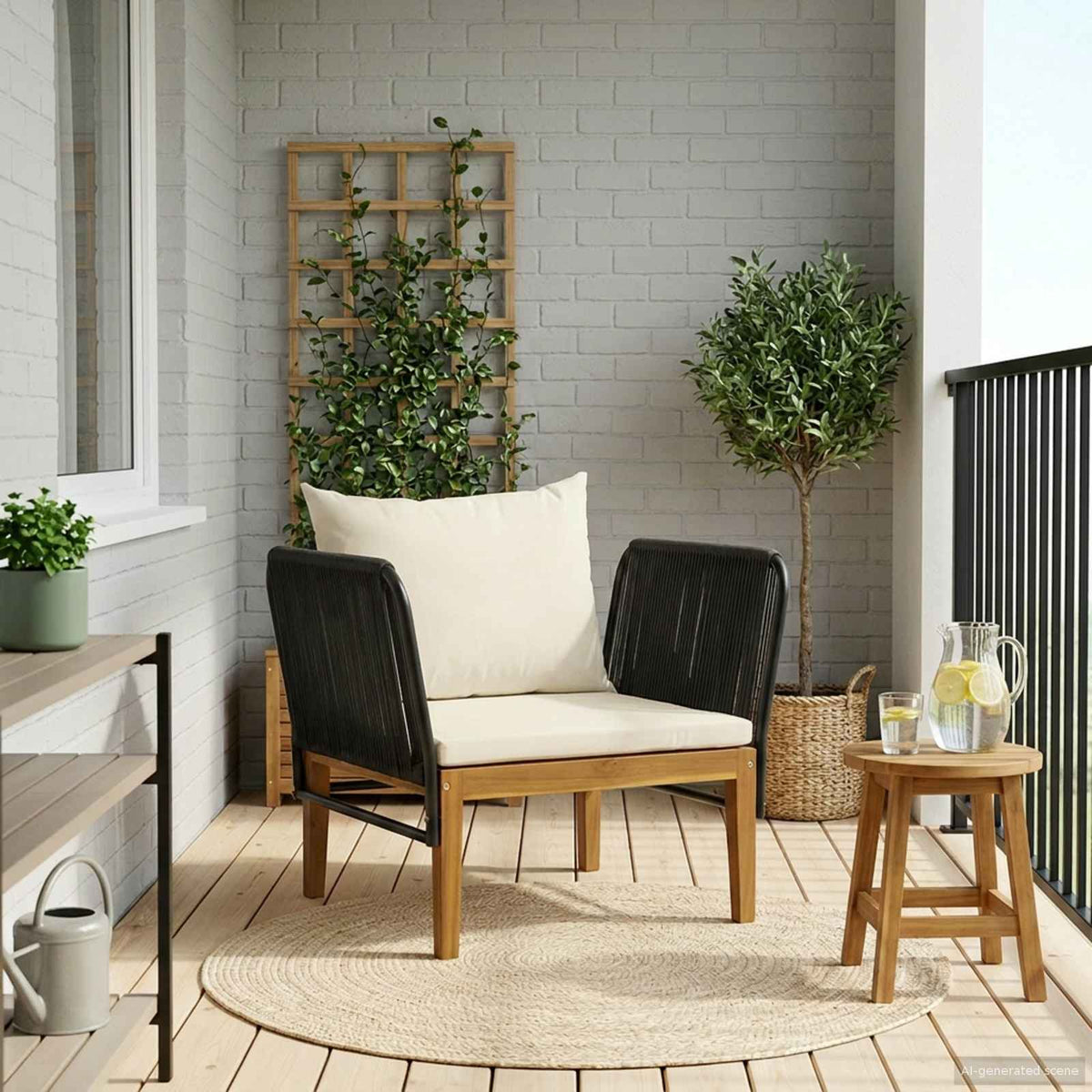 Chair Solid Acacia Wood Natural