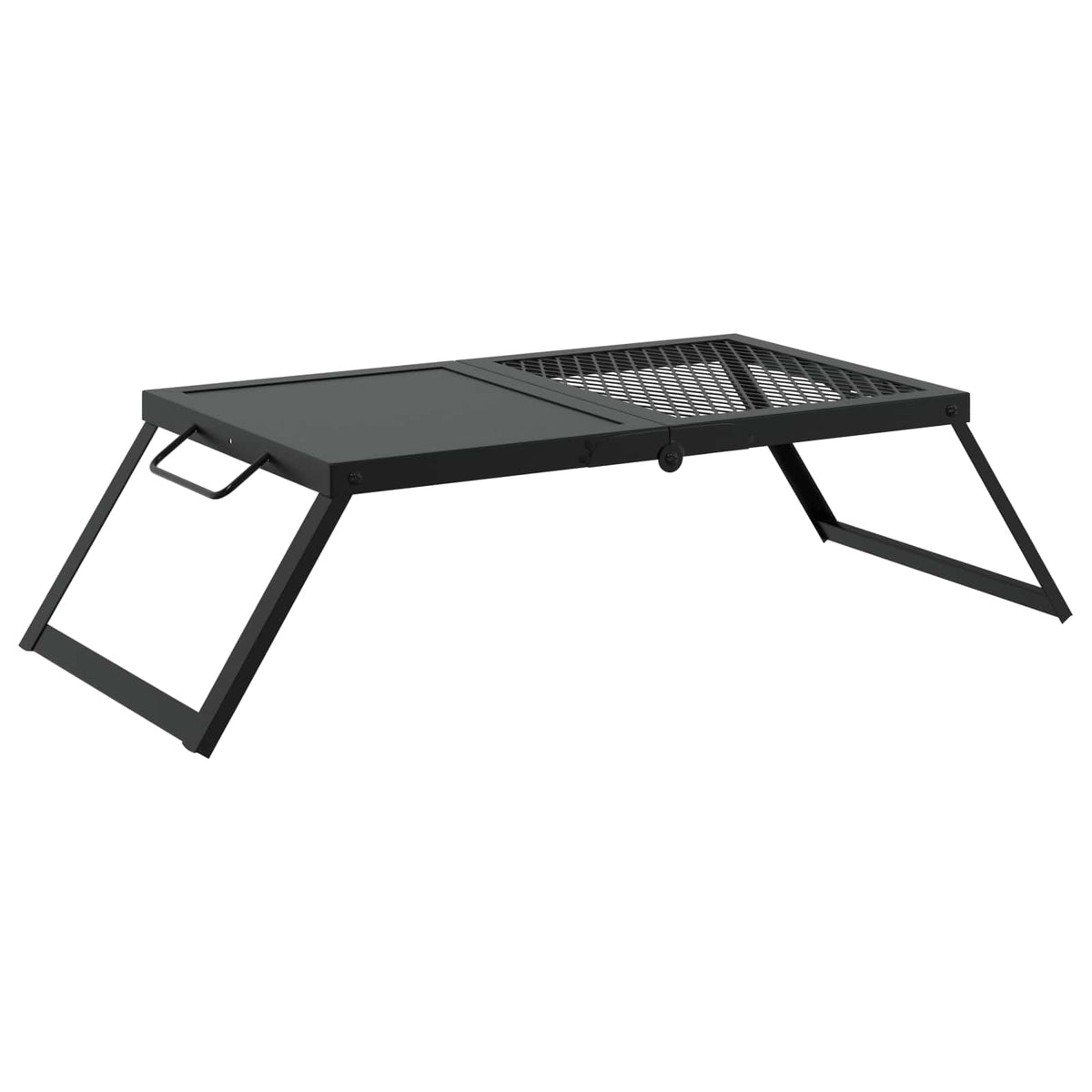 Foldable Camping Grill 31.5 x 26.5 x 4 cm Alloy Steel Black