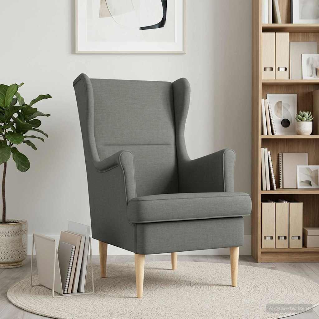 Armchair Dark Grey Fabric