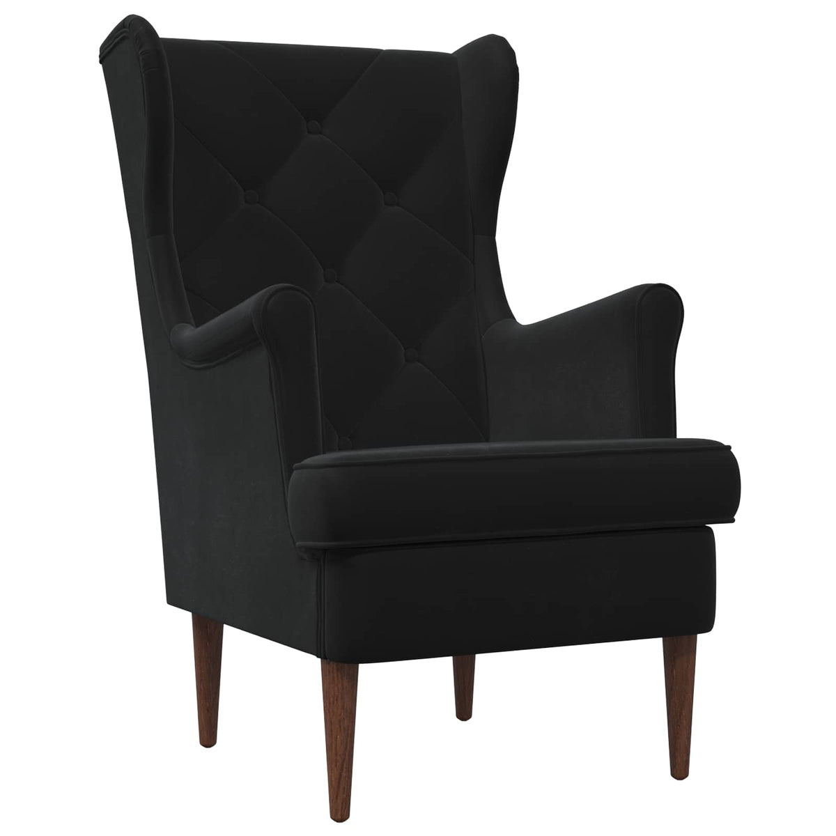 Armchair Black Velvet