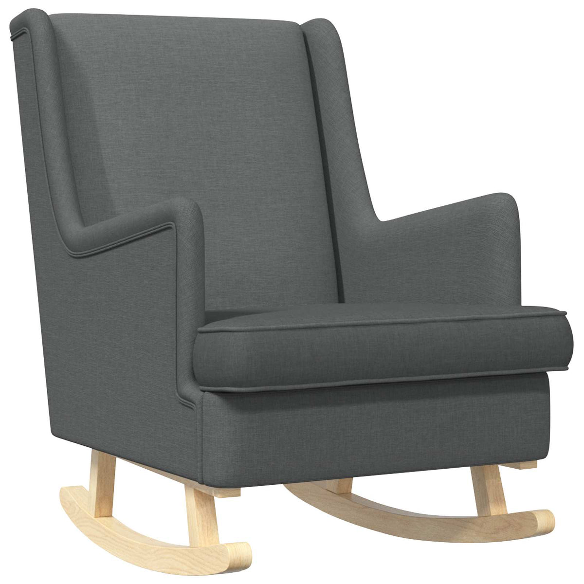 Rocking Chair Dark Grey 62 x 80 x 85 cm Fabric
