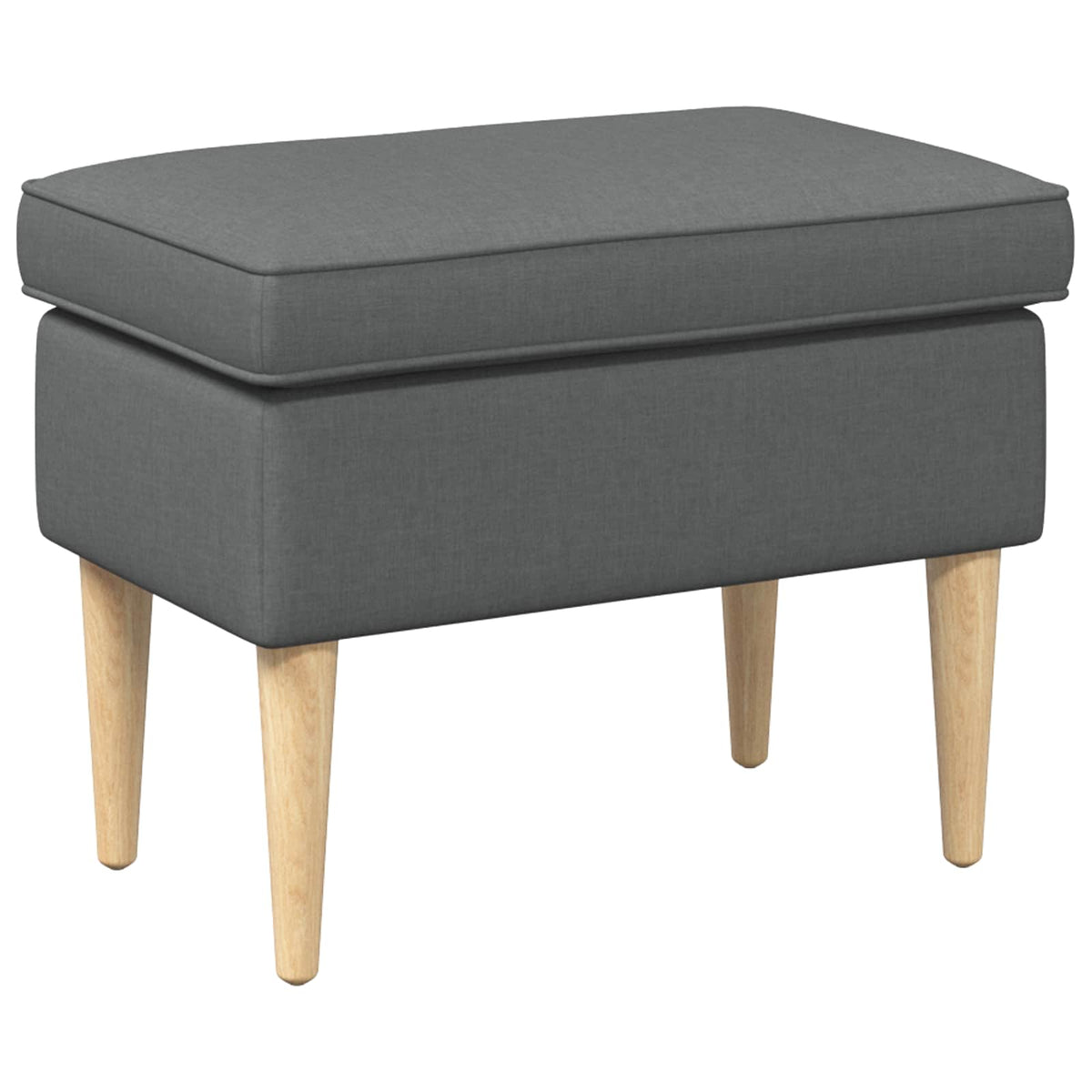 Foot Stool Dark Grey 55 x 35 x 41 cm