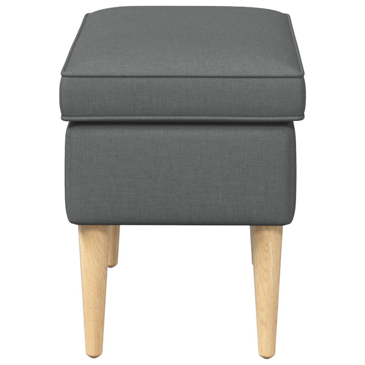Foot Stool Dark Grey 55 x 35 x 41 cm